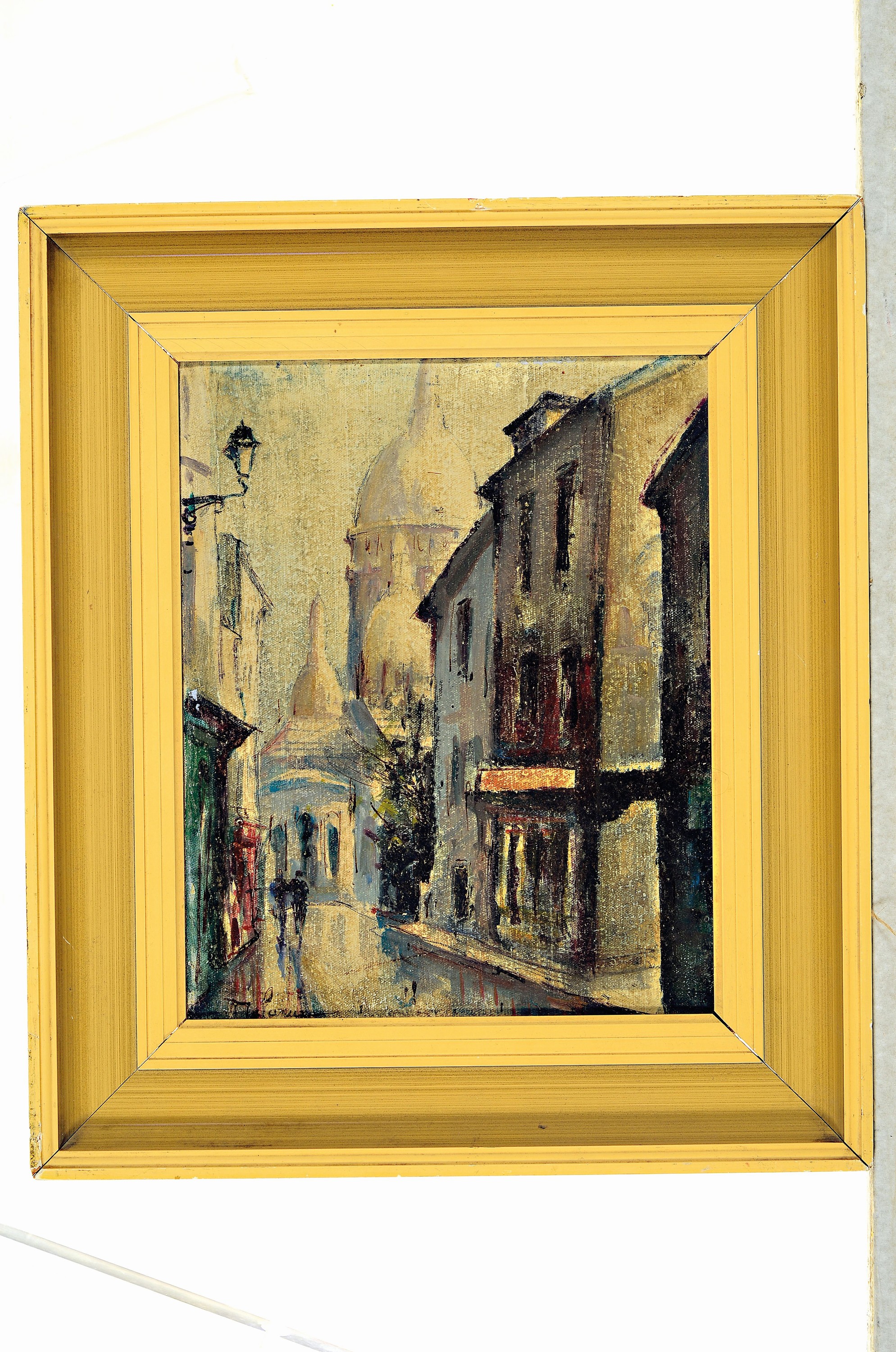 Detail k: Zuschreibung: Jean Baptiste Delarue, 1925-2011, Ansicht aus Paris, Öl/Lwd, links unten signiert, ca. 27x22cm, R. ca. 37x32cm