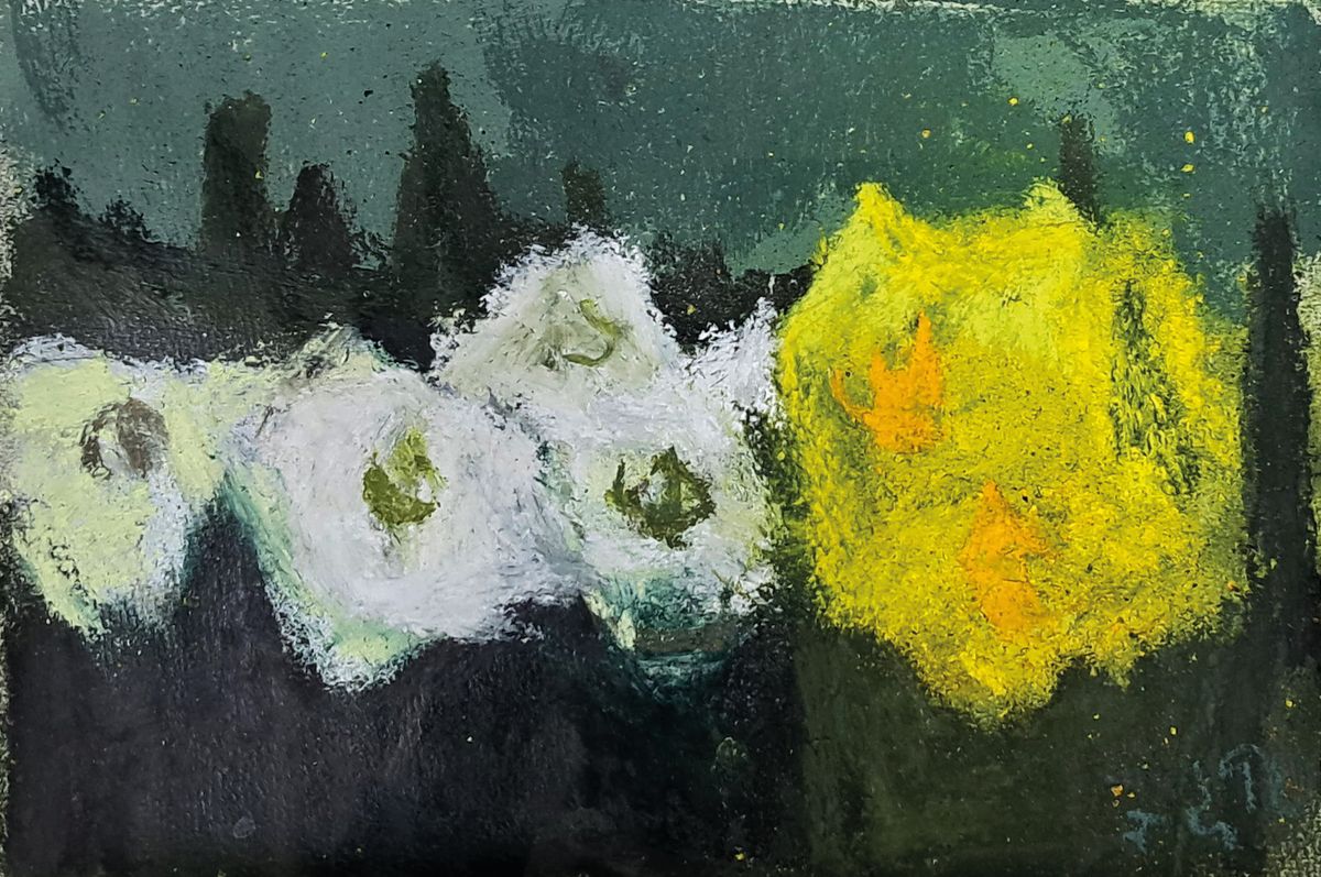 Klaus Fußmann, geb. 1938, Gouache, handsign., unter Glas gerahmt, gesamt ca. 36,5x43cm