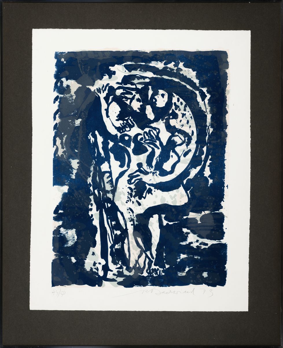 Detail m: Rudi Baerwind, 1910-1982 Mannheim, 2 Farblithographien, beide handsigniert und num. 43/50, eine betitelt nocturno, Blattgr. je ca. 50x65 bzw. ...