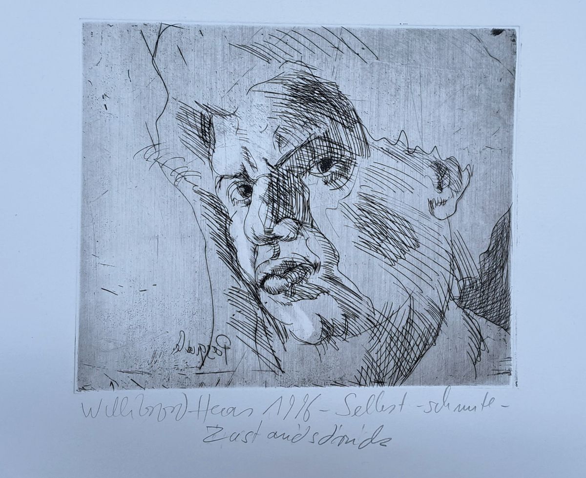 Willibrord Haas, geb. 1936 Schramberg, 10 Radierungen auf Bütten, 10 männliche Akte, je signiert und datiert 5x2018, 2x2000, 1x2011, 1x1996, ...
