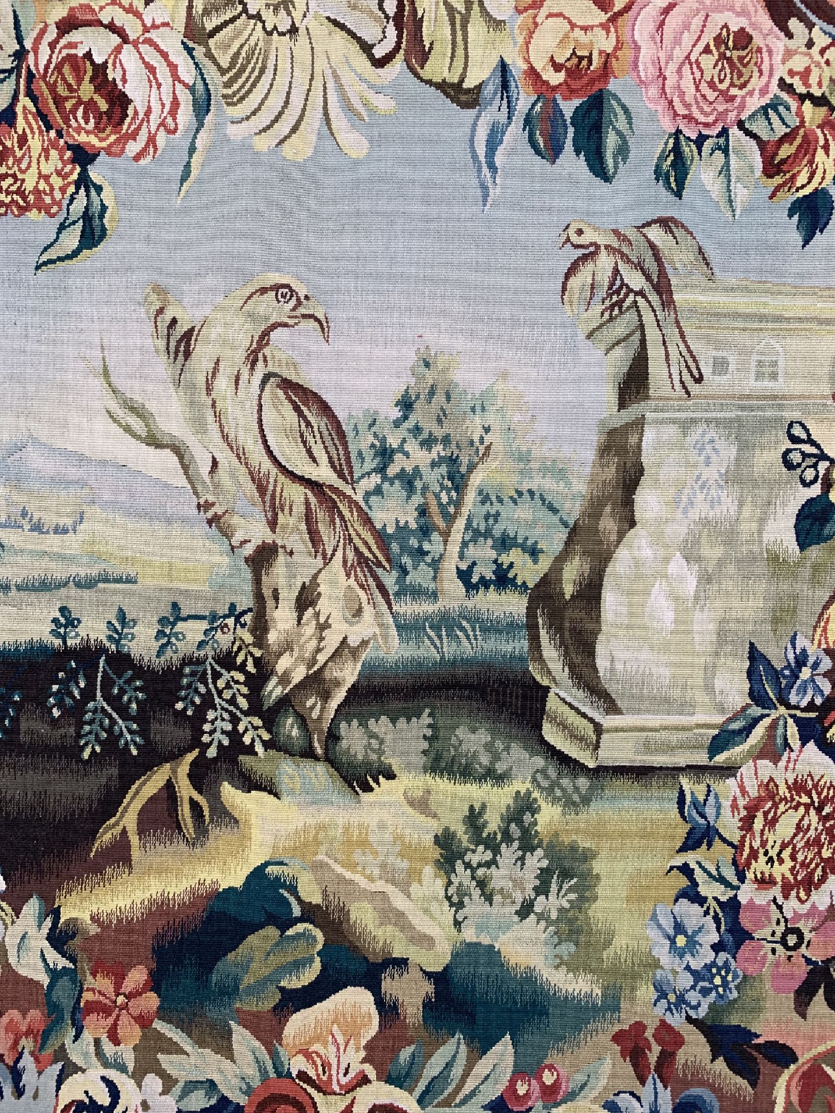 Detail c: Tapisserie, China, ca. 30 Jahre, Wolle auf Baumwolle, ca. 92 x 90 cm, EHZ: 1