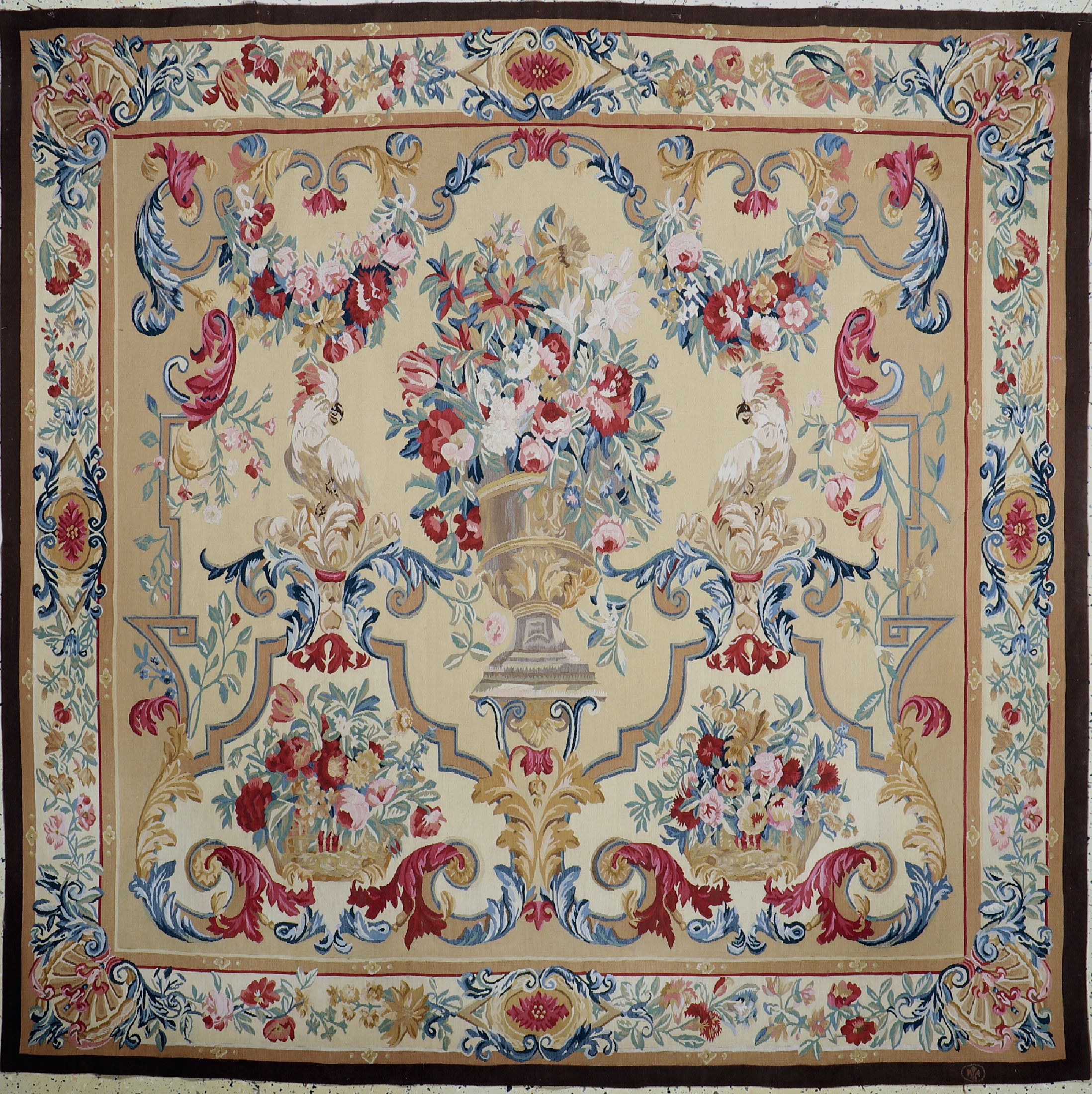 Tapisserie, China, ca. 30 Jahre, Wolle auf Baumwolle, ca. 208 x 207 cm, EHZ: 1