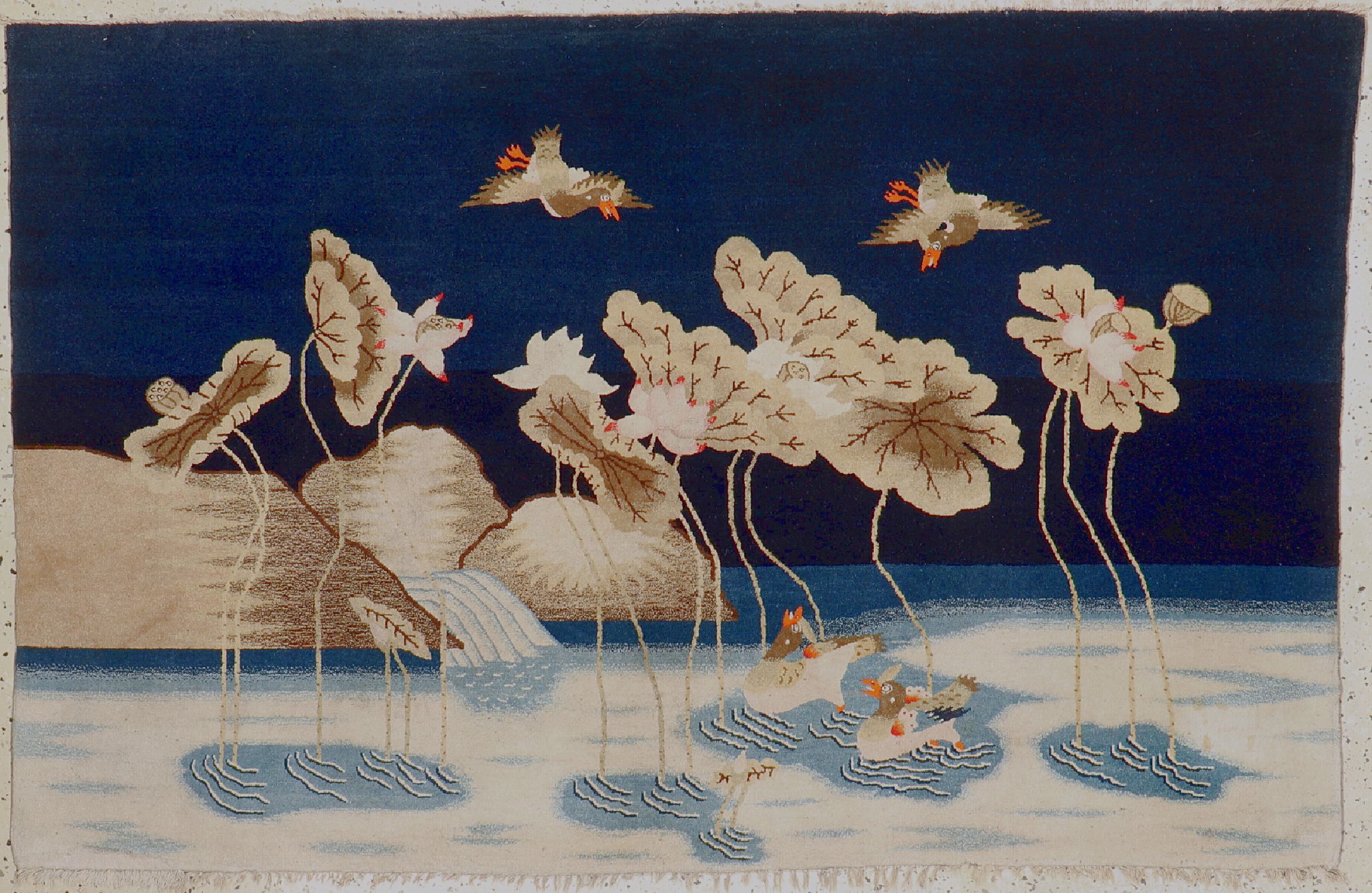 Antiker Pao Tow, China, um 1900, Wolle auf Baumwolle, ca. 190 x 122 cm, EHZ: 1-2