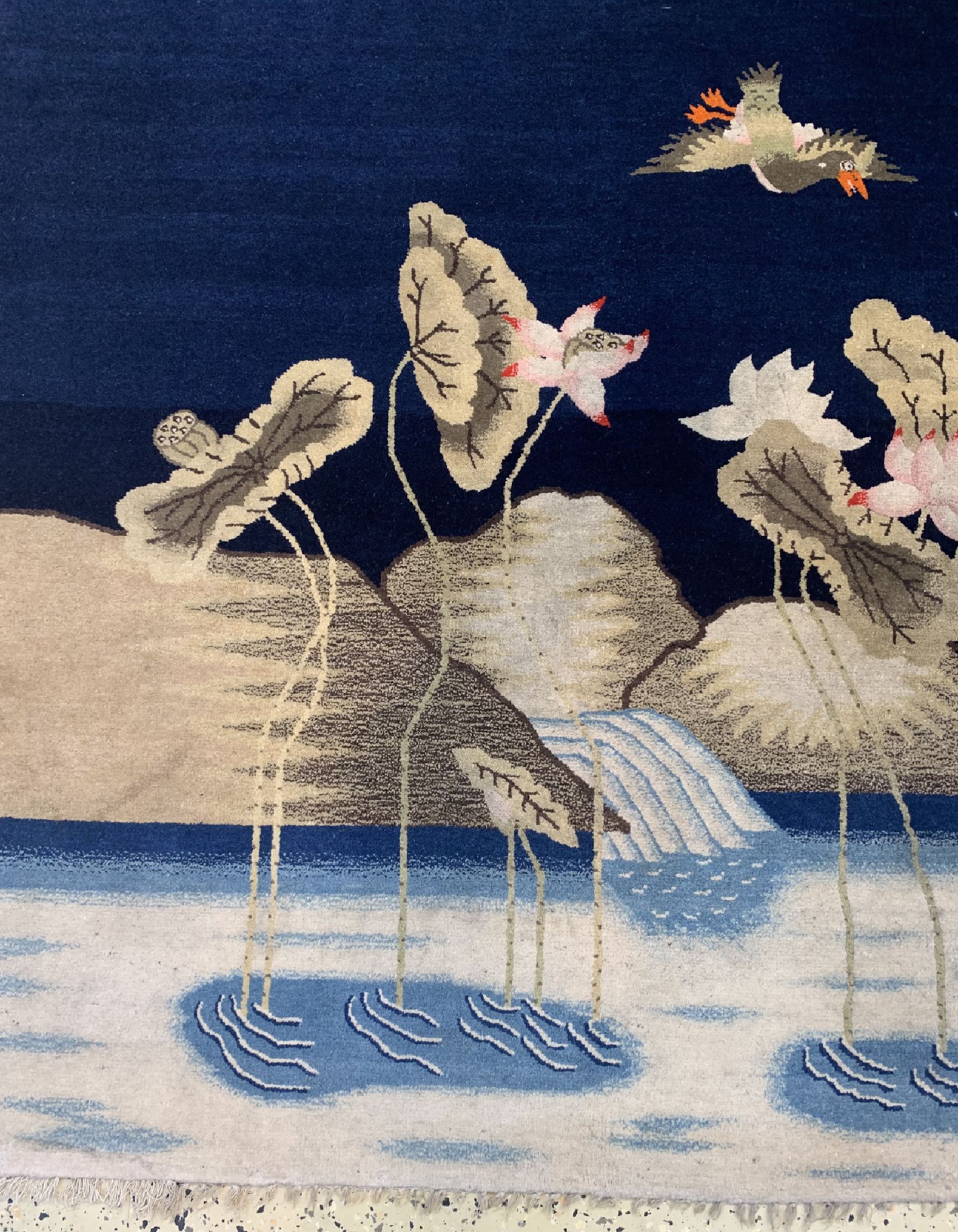 Detail c: Antiker Pao Tow, China, um 1900, Wolle auf Baumwolle, ca. 190 x 122 cm, EHZ: 1-2
