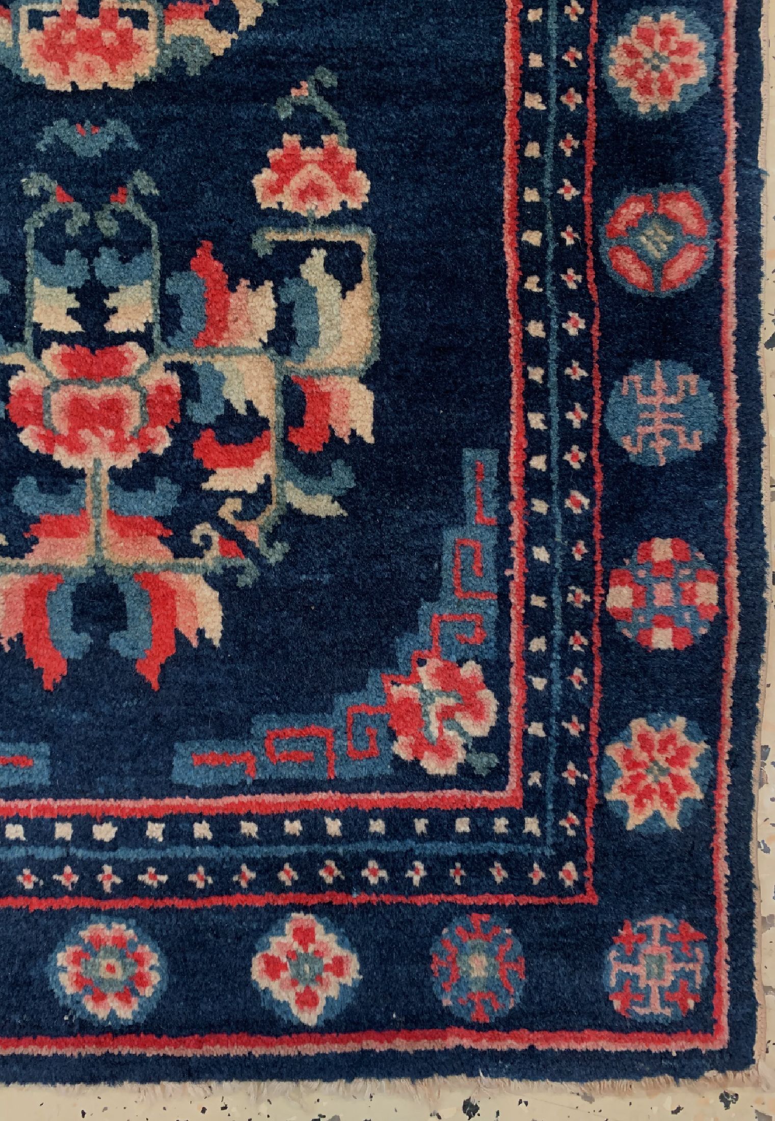 Detail a: Antiker Peking, China, um 1920, Wolle auf Baumwolle, ca. 104 x 58 cm, EHZ: 1-2