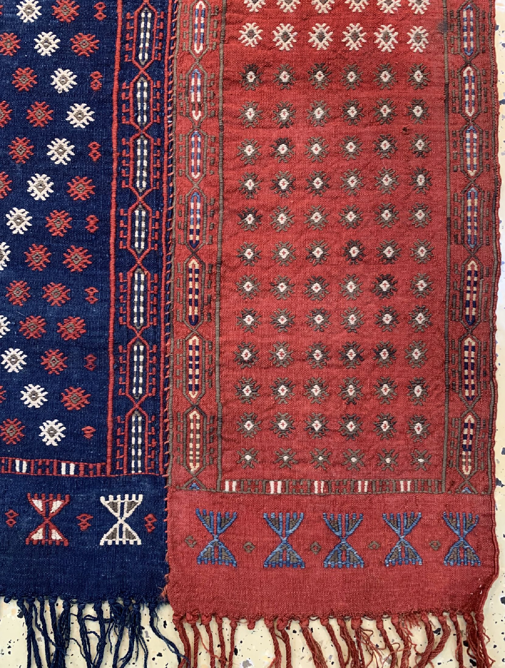 Detail a: Antiker Verneh(3 Bahnig), Türkei, um 1900, Wolle auf Wolle, ca. 400 x 110 cm, EHZ: 2