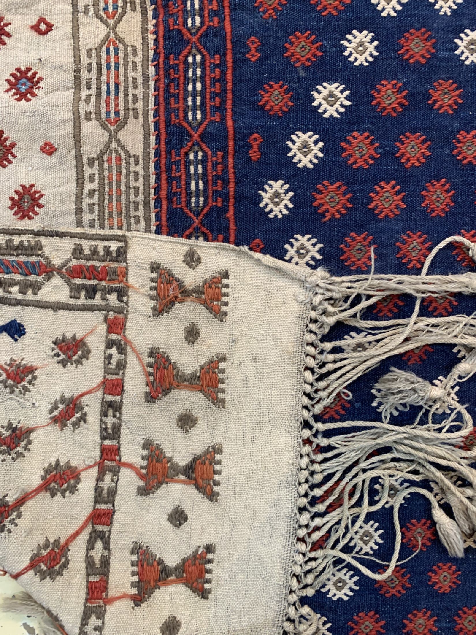 Detail f: Antiker Verneh(3 Bahnig), Türkei, um 1900, Wolle auf Wolle, ca. 400 x 110 cm, EHZ: 2