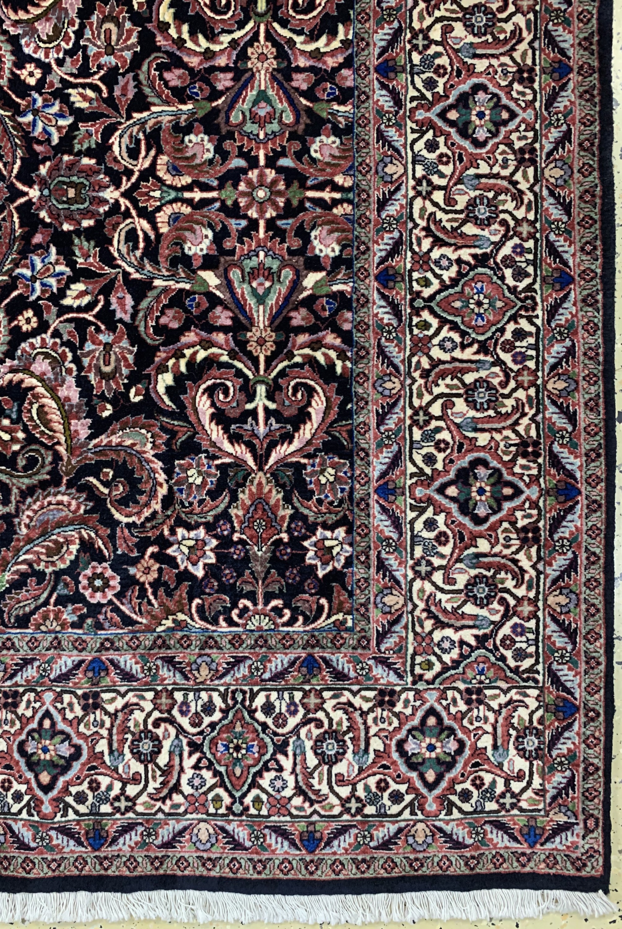 Detail a: Bidjar Kork fein, Persien, ca. 50 Jahre, Korkwolle auf Baumwolle, ca. 292 x 210 cm, EHZ: 1-2