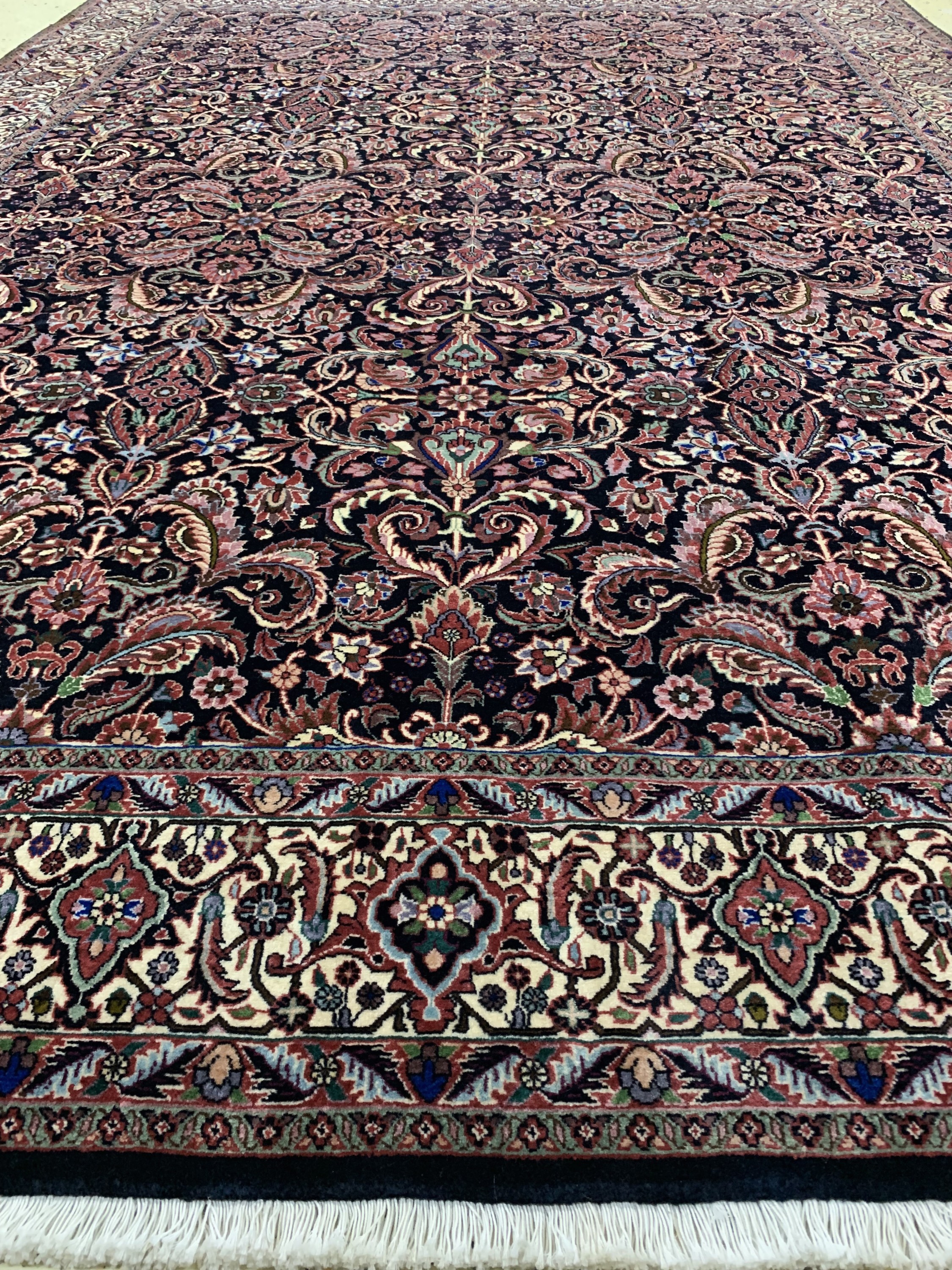 Detail d: Bidjar Kork fein, Persien, ca. 50 Jahre, Korkwolle auf Baumwolle, ca. 292 x 210 cm, EHZ: 1-2