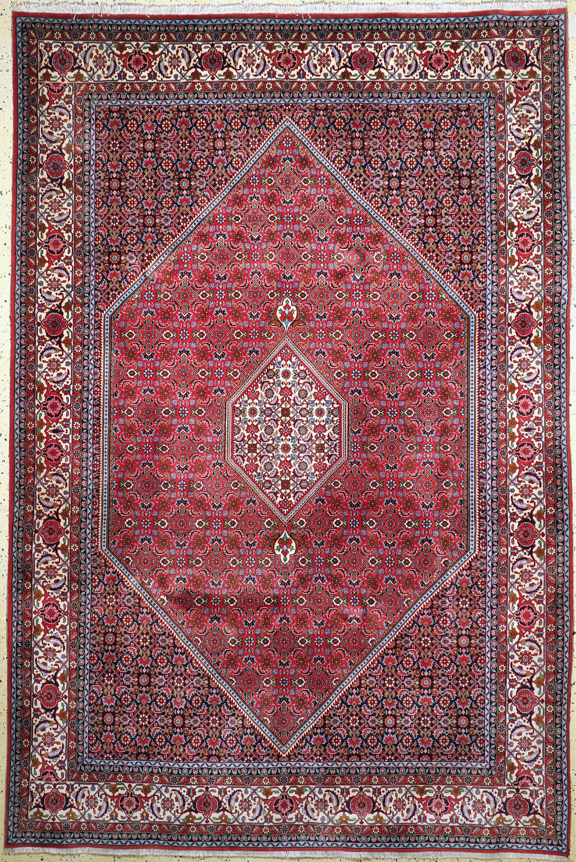 Bidjar, Persien, ca. 50 Jahre, Wolle auf Baumwolle, ca. 298 x 196 cm, EHZ: 1-2