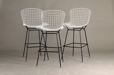 Image 5 Bertoia side chairs/bar stools, Knoll International, designed by Harry Bertoia ...