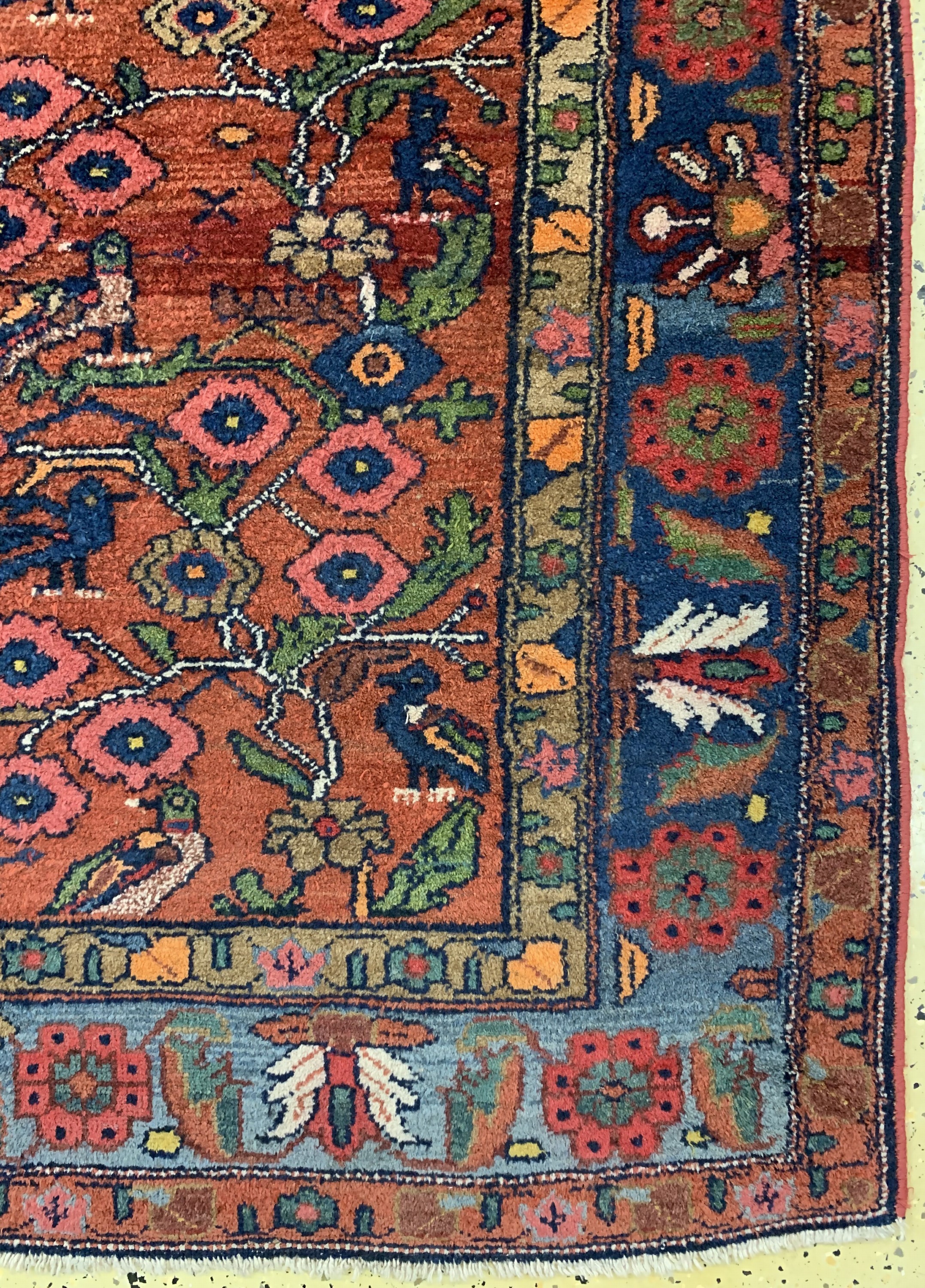 Detail a: Antiker Hamadan, Persien, um 1900, Wolle auf Baumwolle, ca. 212 x 147 cm, EHZ: 3-4