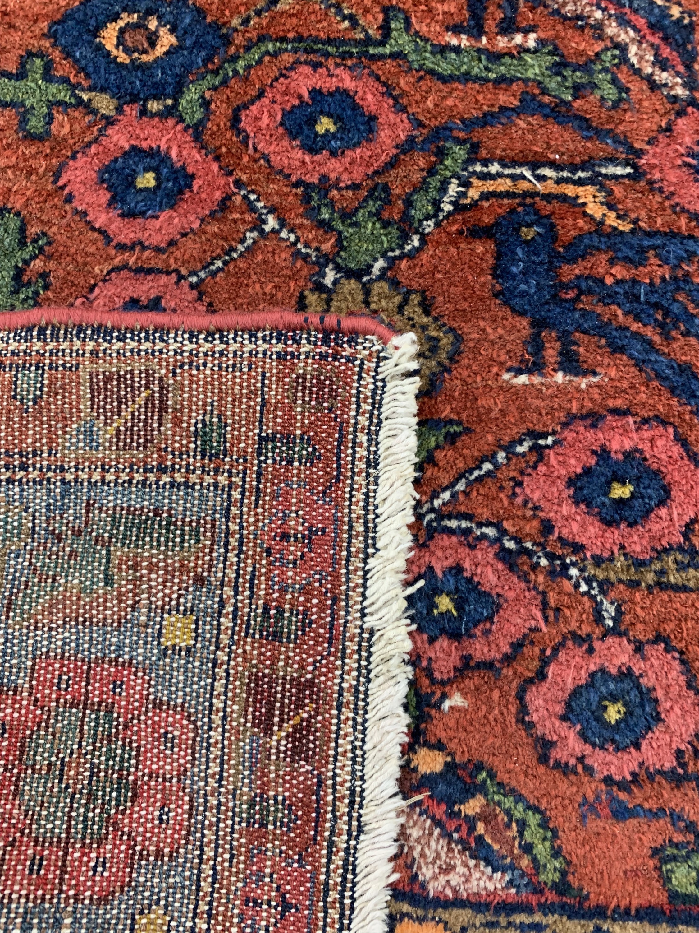 Detail e: Antiker Hamadan, Persien, um 1900, Wolle auf Baumwolle, ca. 212 x 147 cm, EHZ: 3-4