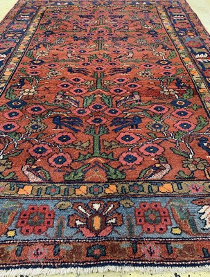 26719774d - Antique Hamadan, Persia, around 1900, wool on cotton, approx. 212 x 147 cm, condition: 3-4. Rugs, Carpets & Flatweaves