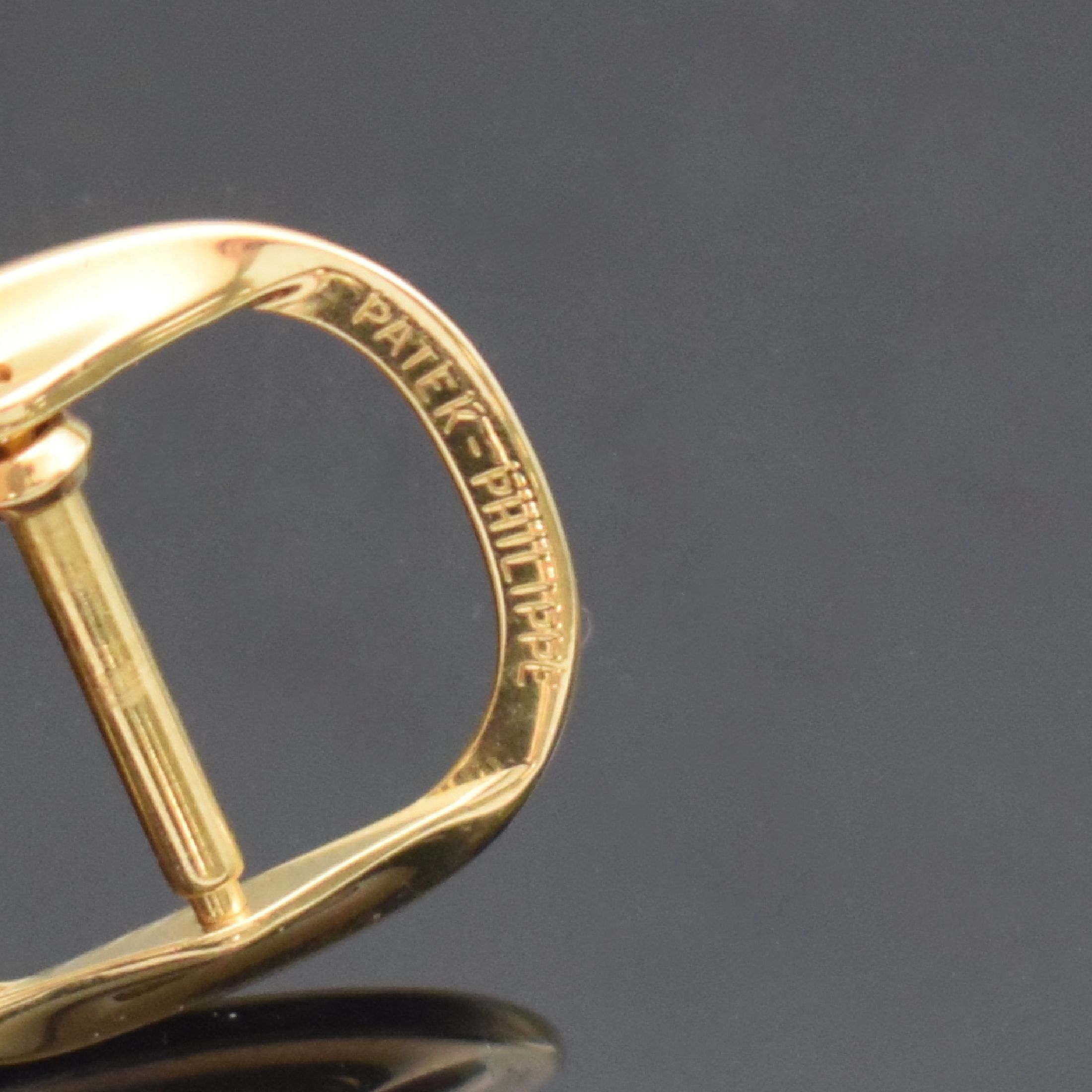 Detail c: Set Patek Philippe Faltschließe in WG 750/000 und Dornschließe in GG 750/000, Faltschließe mit Calatrava-Kreuz, Dornschließe für Ellipse d´Or, ...