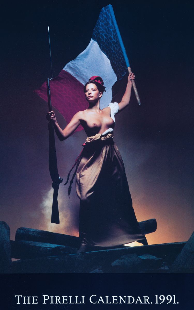 Detail d: 10 versch. Pirelli-Kalender, aus den Jahren 1986, 1990, 1991, 1992, 1993, 1994, 1995, 1998, 1999 und 2001, von den Fotografen Bert Stern, Clive ...