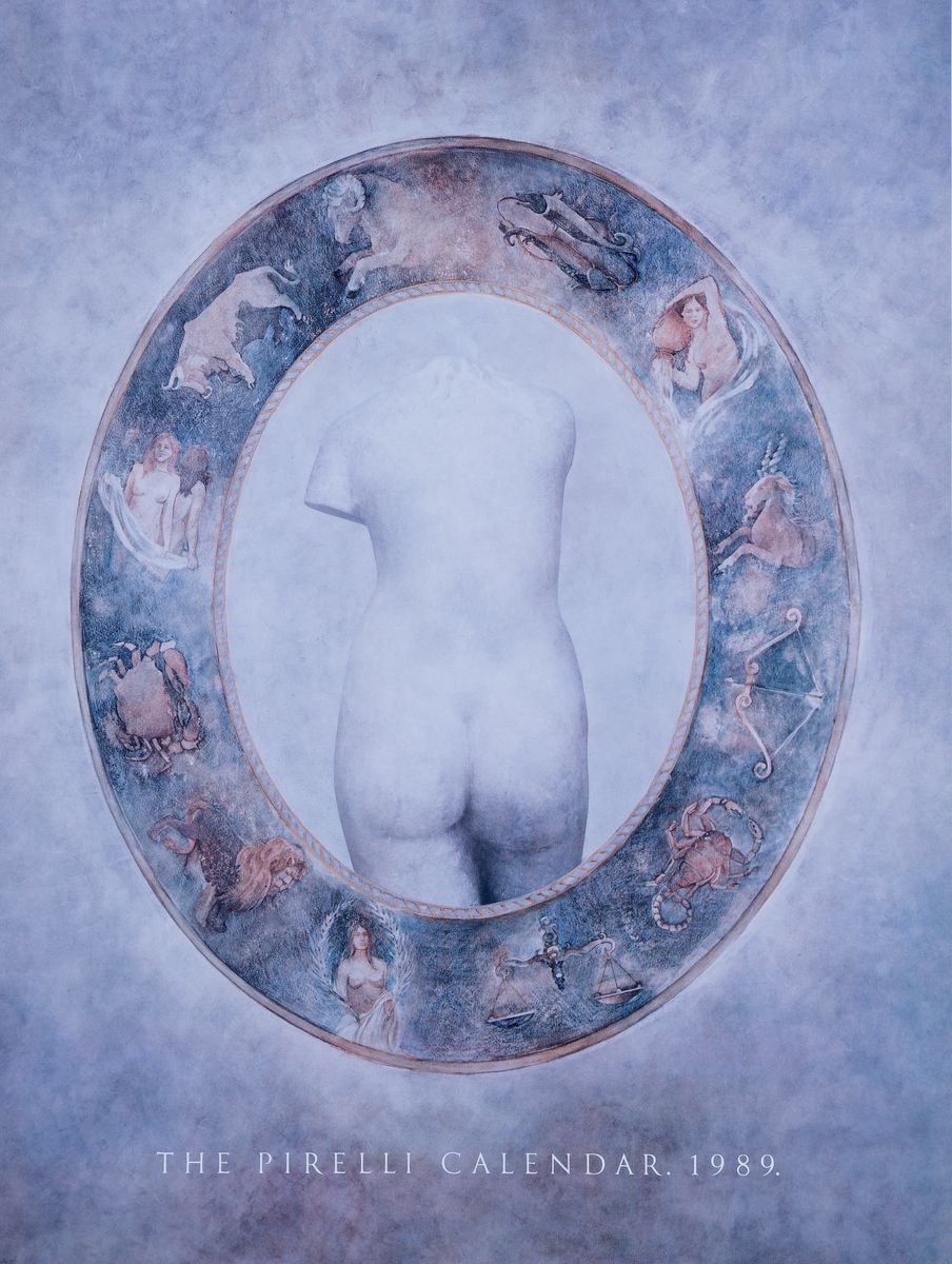 Detail e: 10 versch. Pirelli-Kalender, aus den Jahren 1986, 1990, 1991, 1992, 1993, 1994, 1995, 1998, 1999 und 2001, von den Fotografen Bert Stern, Clive ...