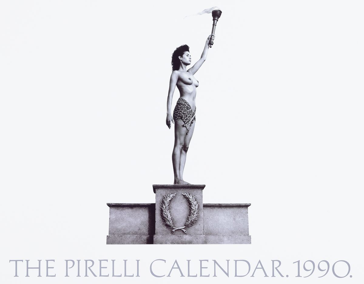Detail i: 10 versch. Pirelli-Kalender, aus den Jahren 1986, 1990, 1991, 1992, 1993, 1994, 1995, 1998, 1999 und 2001, von den Fotografen Bert Stern, Clive ...