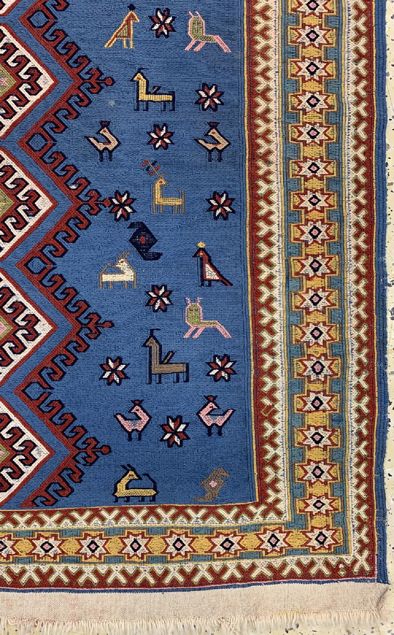 Detail a: Sumakh, Türkei, ca. 50 Jahre, Wolle auf Wolle, ca. 190 x 114 cm, EHZ: 2