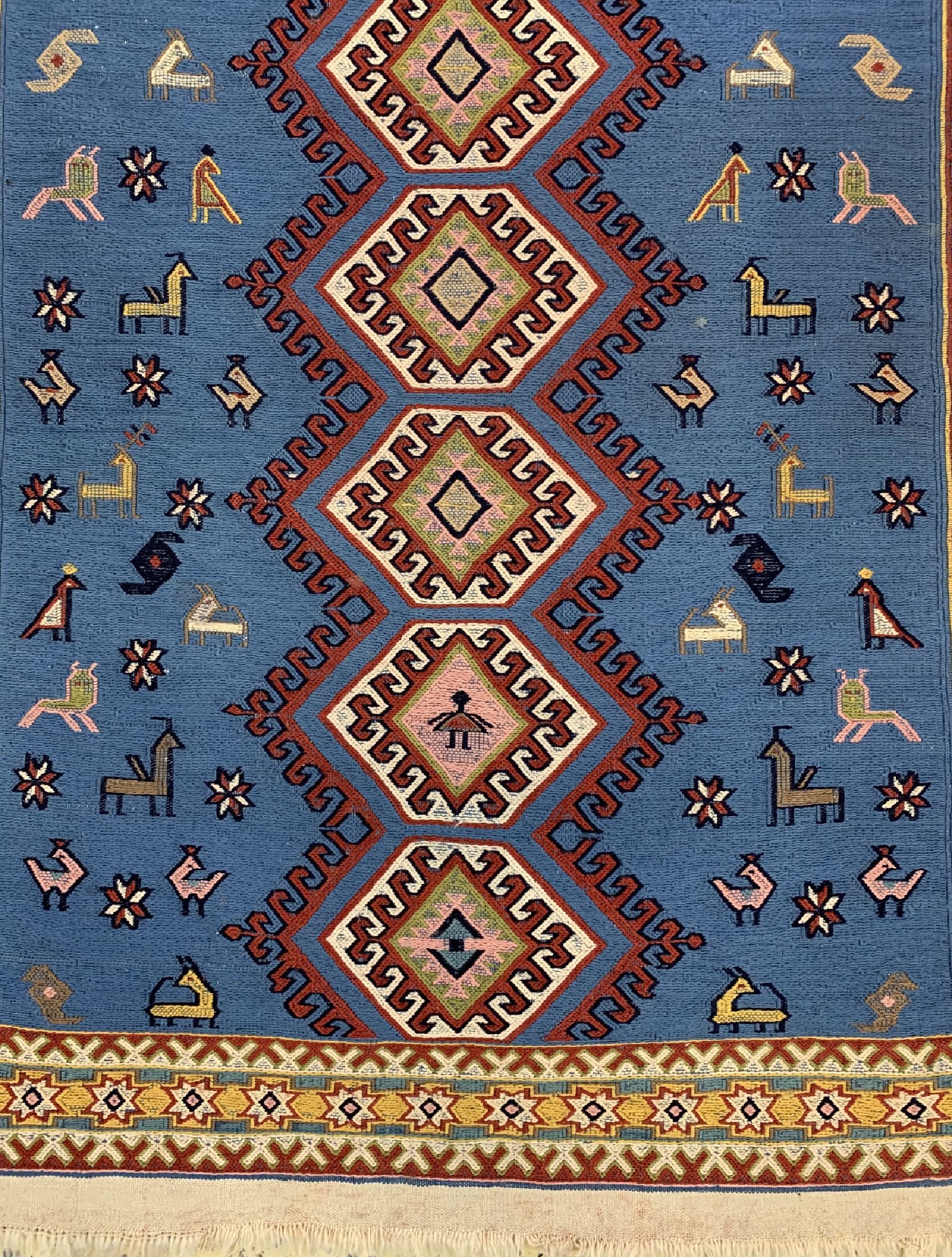 Detail b: Sumakh, Türkei, ca. 50 Jahre, Wolle auf Wolle, ca. 190 x 114 cm, EHZ: 2