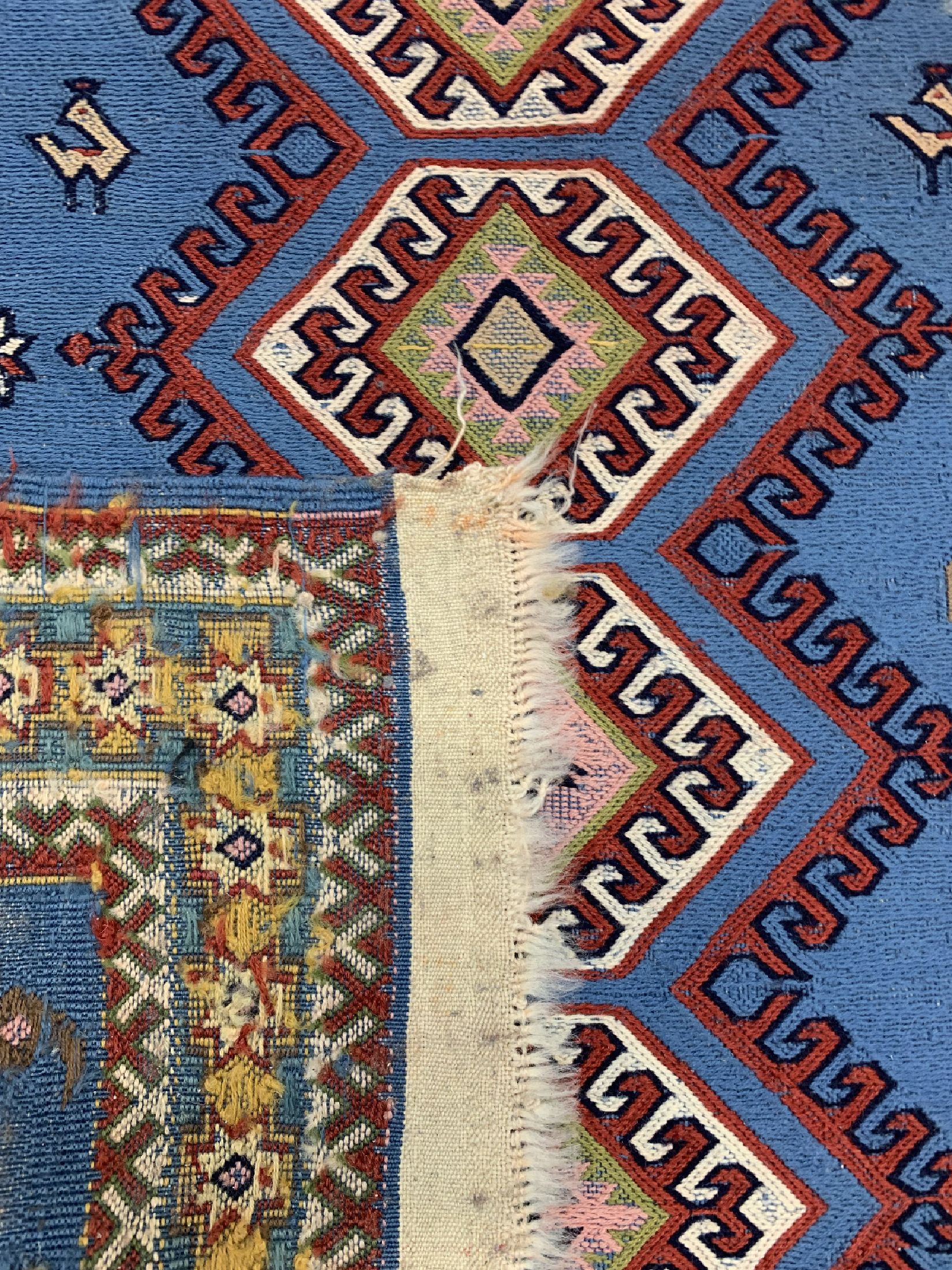 Detail e: Sumakh, Türkei, ca. 50 Jahre, Wolle auf Wolle, ca. 190 x 114 cm, EHZ: 2