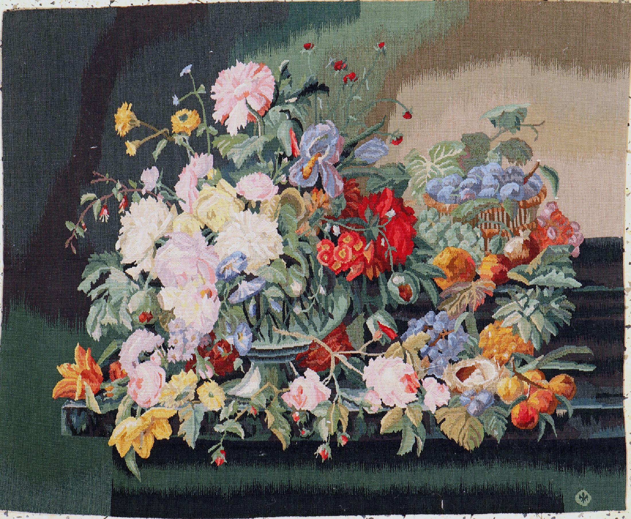 Tapisserie, China, ca. 30 Jahre, Wolle auf Baumwolle, ca. 89 x 73 cm, EHZ: 1
