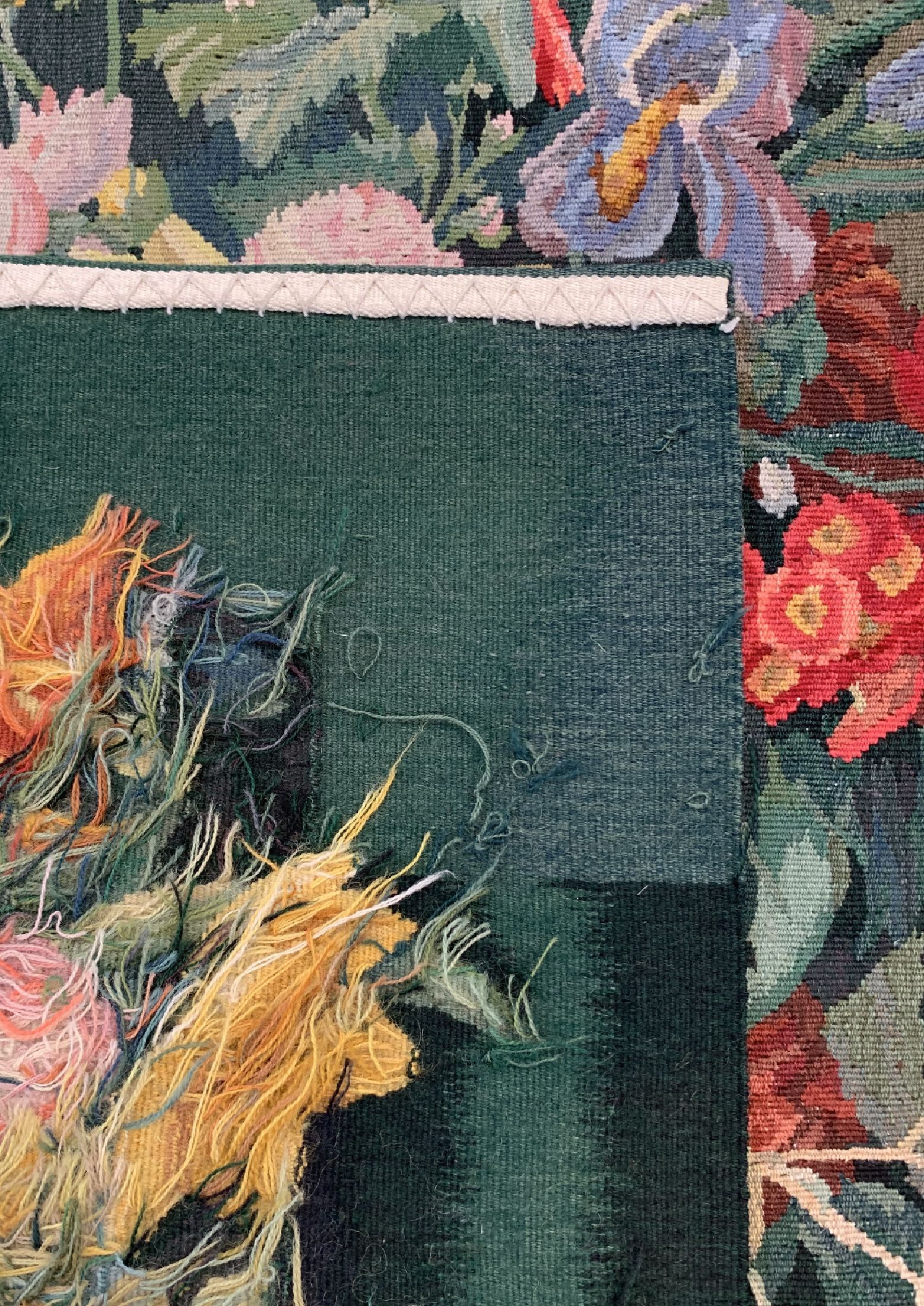 Detail c: Tapisserie, China, ca. 30 Jahre, Wolle auf Baumwolle, ca. 89 x 73 cm, EHZ: 1
