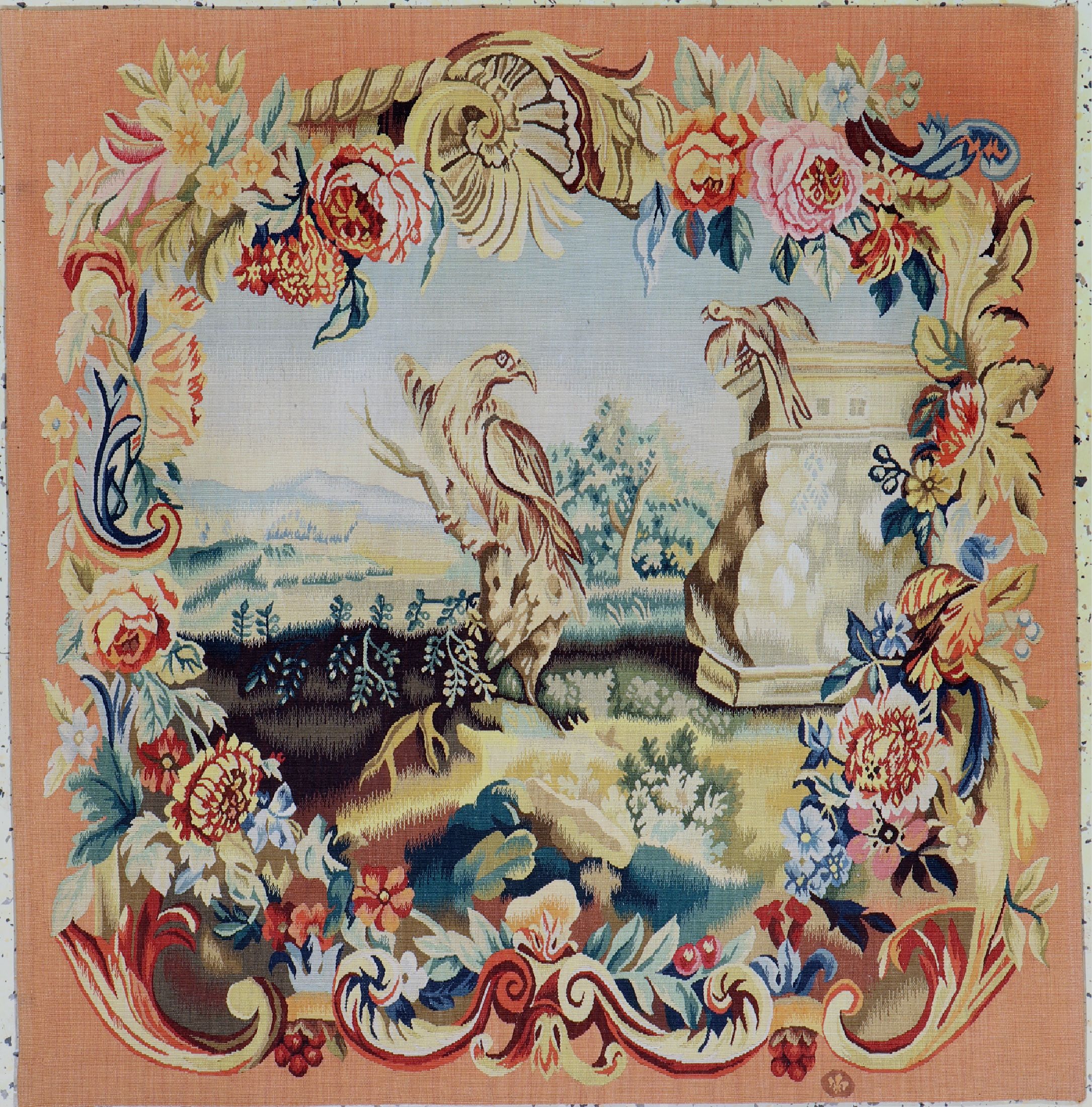 Tapisserie, China, ca. 30 Jahre, Wolle auf Baumwolle, ca. 94 x 93 cm, EHZ: 1