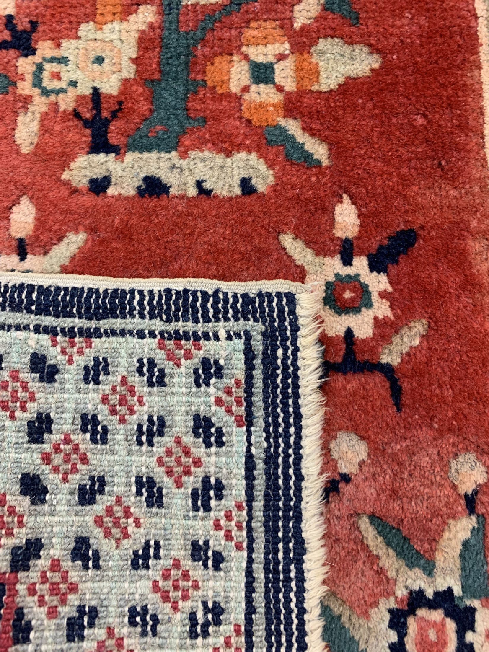 Detail d: Peking alt, China, um 1940, Wolle auf Baumwolle, ca. 90 x 53 cm, EHZ: 3