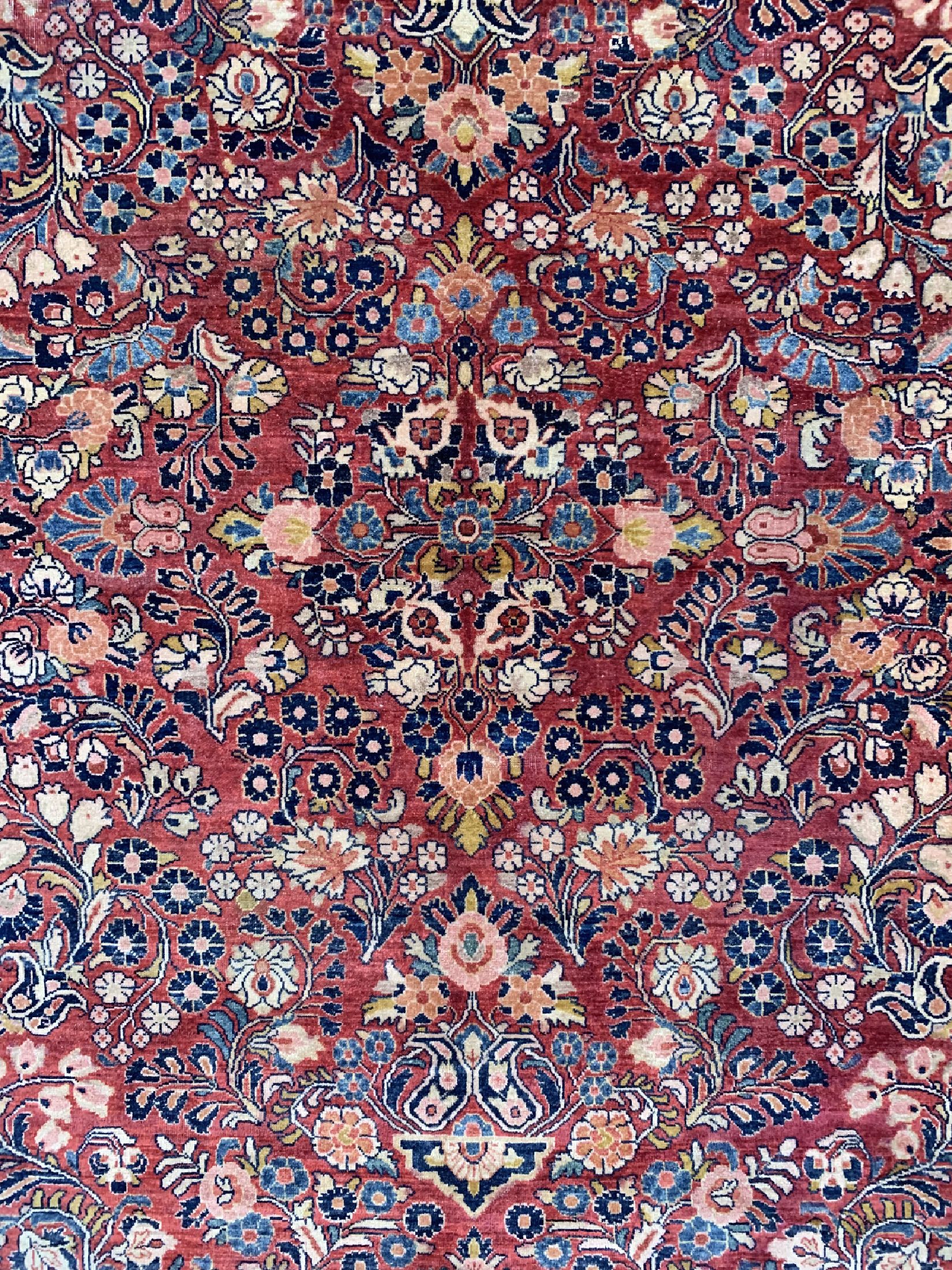 Detail b: Us Re-Import Sarogh, Persien, um 1920, Wolle auf Baumwolle, ca. 350 x 280 cm, EHZ: 2-3