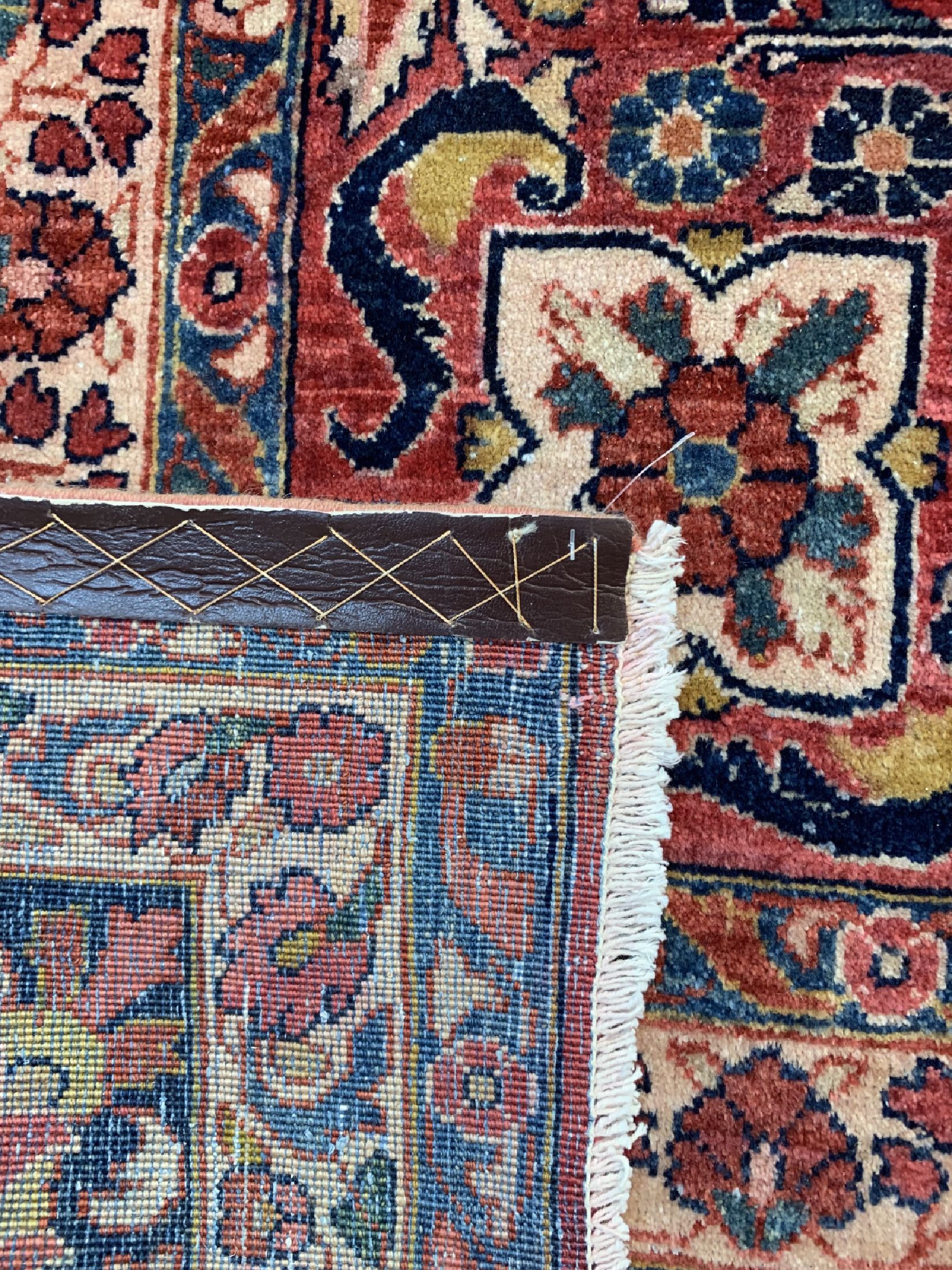 Detail d: Us Re-Import Sarogh, Persien, um 1920, Wolle auf Baumwolle, ca. 350 x 280 cm, EHZ: 2-3
