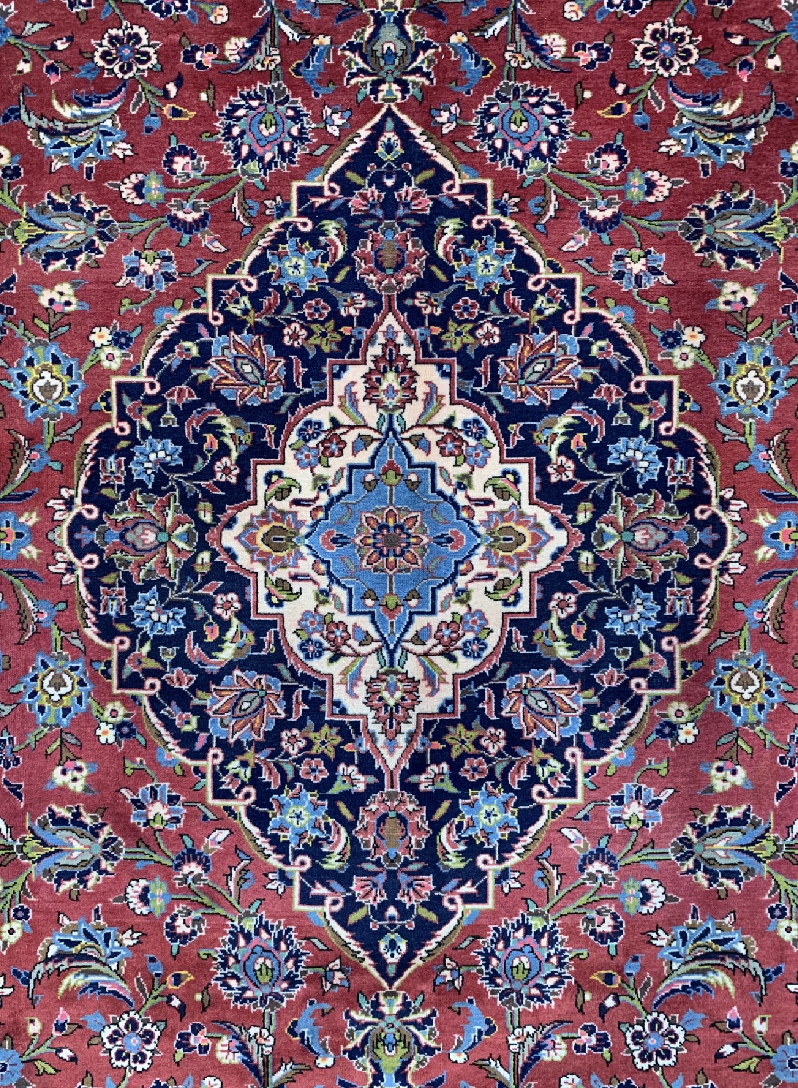 Detail b: Keschan Kork fein, Persien, ca. 40 Jahre, Korkwolle auf Baumwolle, ca. 364 x 255 cm, EHZ: 1-2