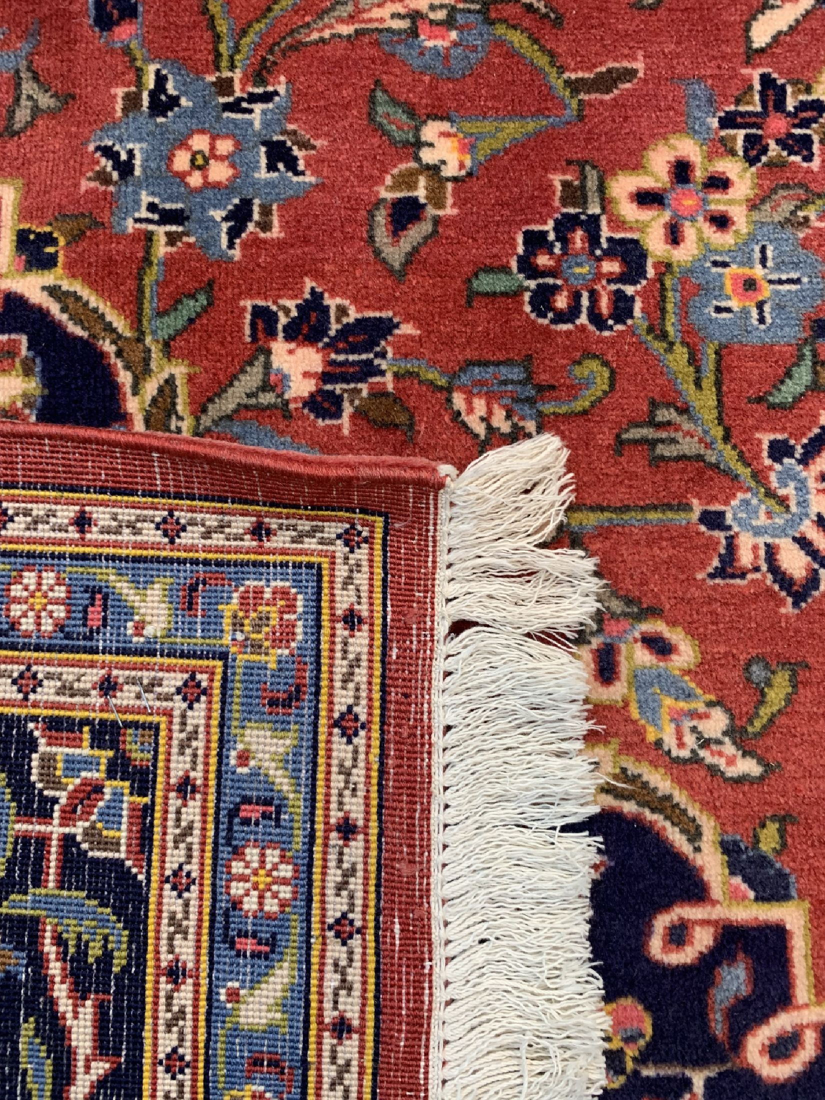 Detail d: Keschan Kork fein, Persien, ca. 40 Jahre, Korkwolle auf Baumwolle, ca. 364 x 255 cm, EHZ: 1-2