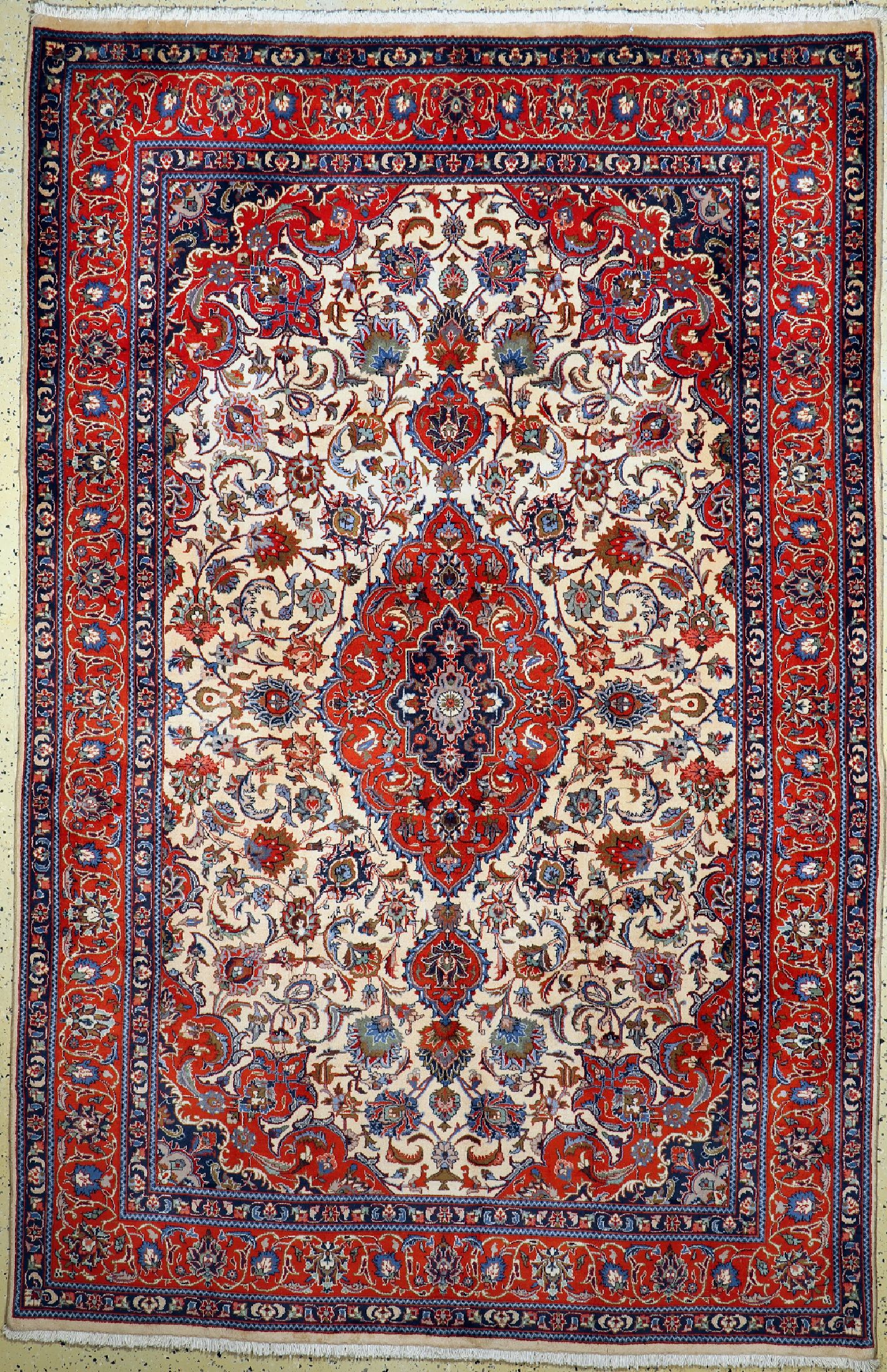 Sarogh fein, Persien, ca. 40 Jahre, Wolle auf Baumwolle, ca. 302 x 200 cm, EHZ: 1-2