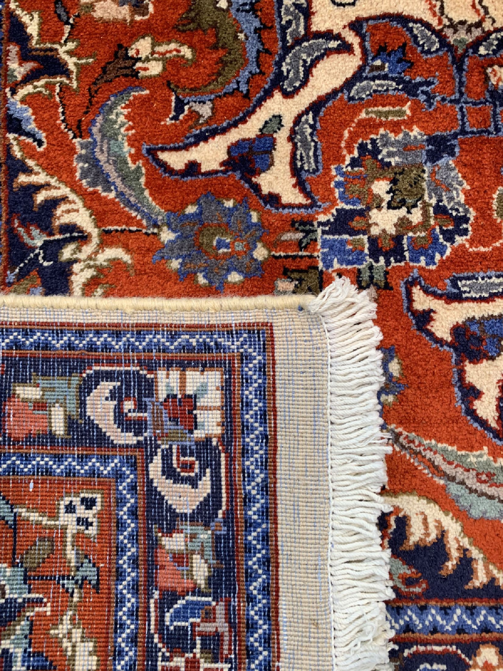 Detail d: Sarogh fein, Persien, ca. 40 Jahre, Wolle auf Baumwolle, ca. 302 x 200 cm, EHZ: 1-2