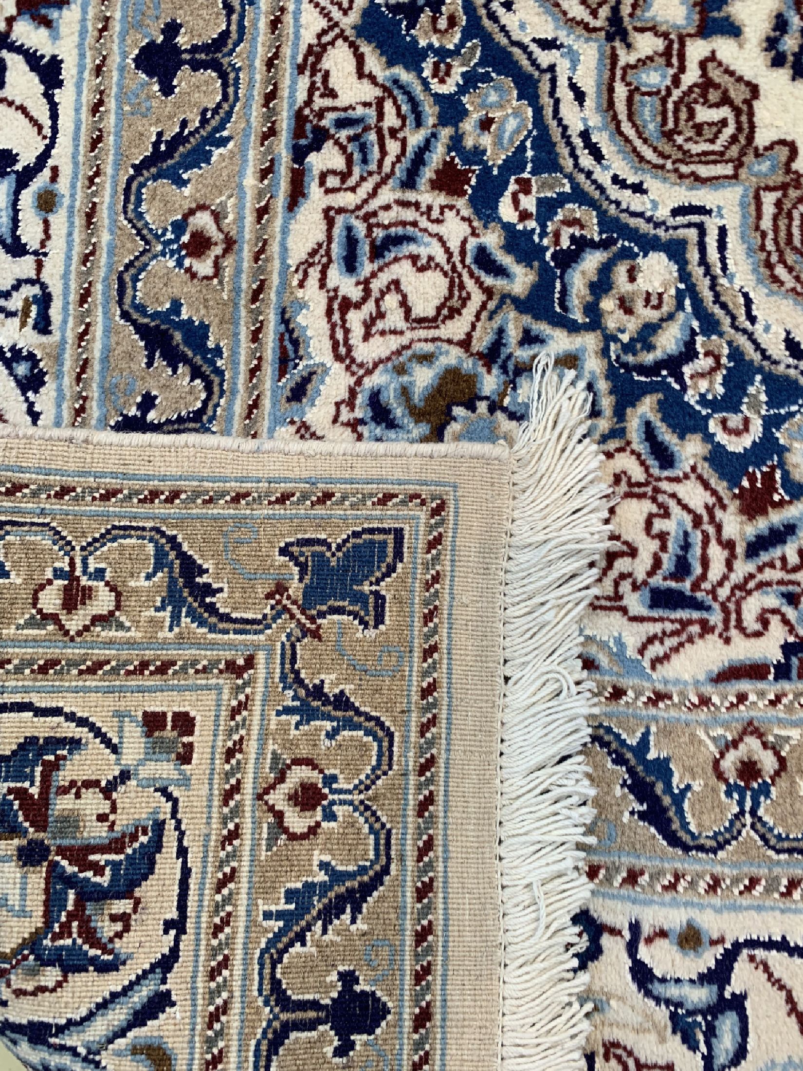 Detail d: Nain, Persien, ca. 40 Jahre, Wolle auf Baumwolle, ca. 309 x 200 cm, EHZ: 1-2