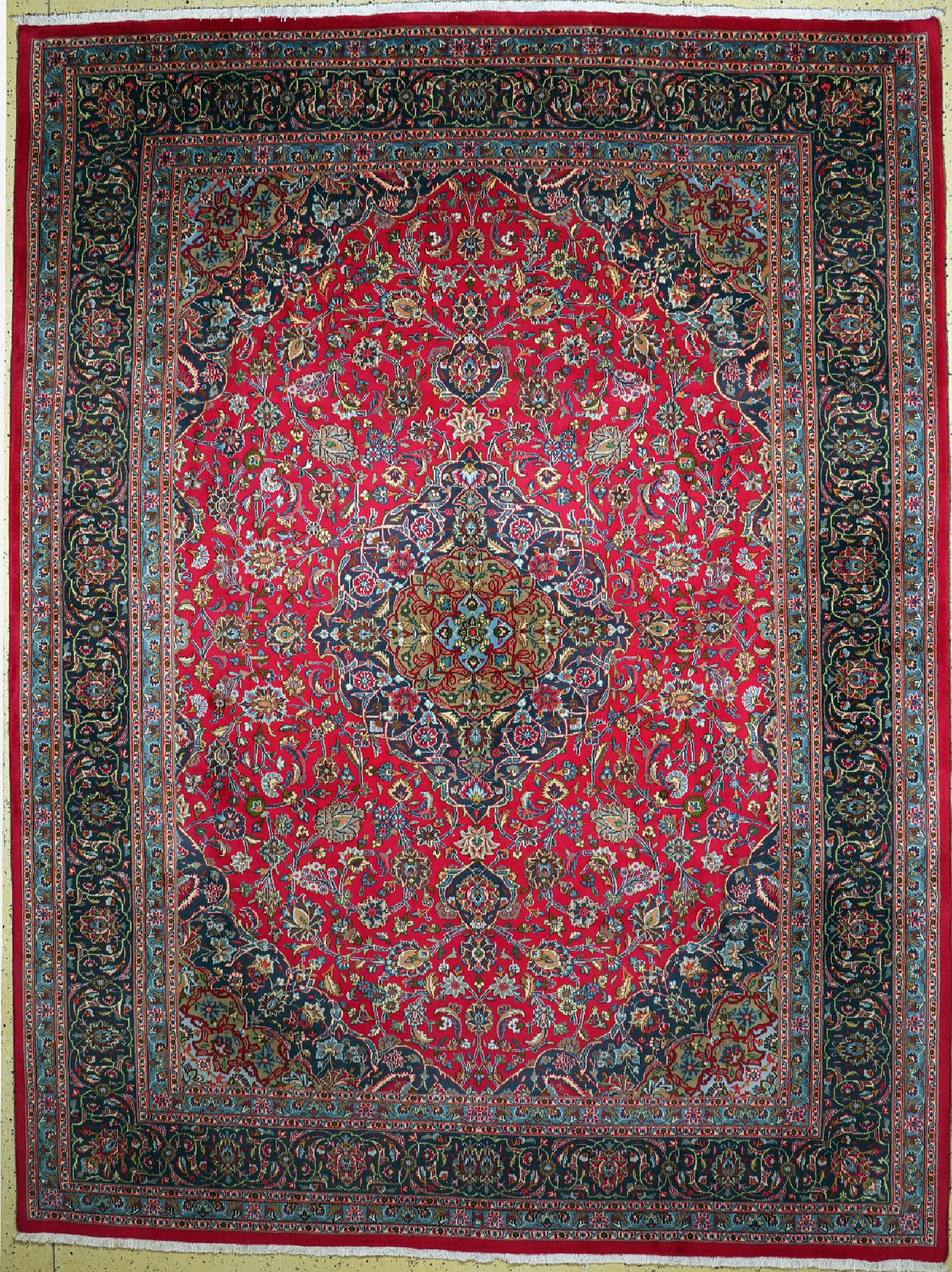 Kaschmar, Persien, ca. 40 Jahre, Wolle auf Baumwolle, ca. 390 x 295 cm, EHZ: 1-2