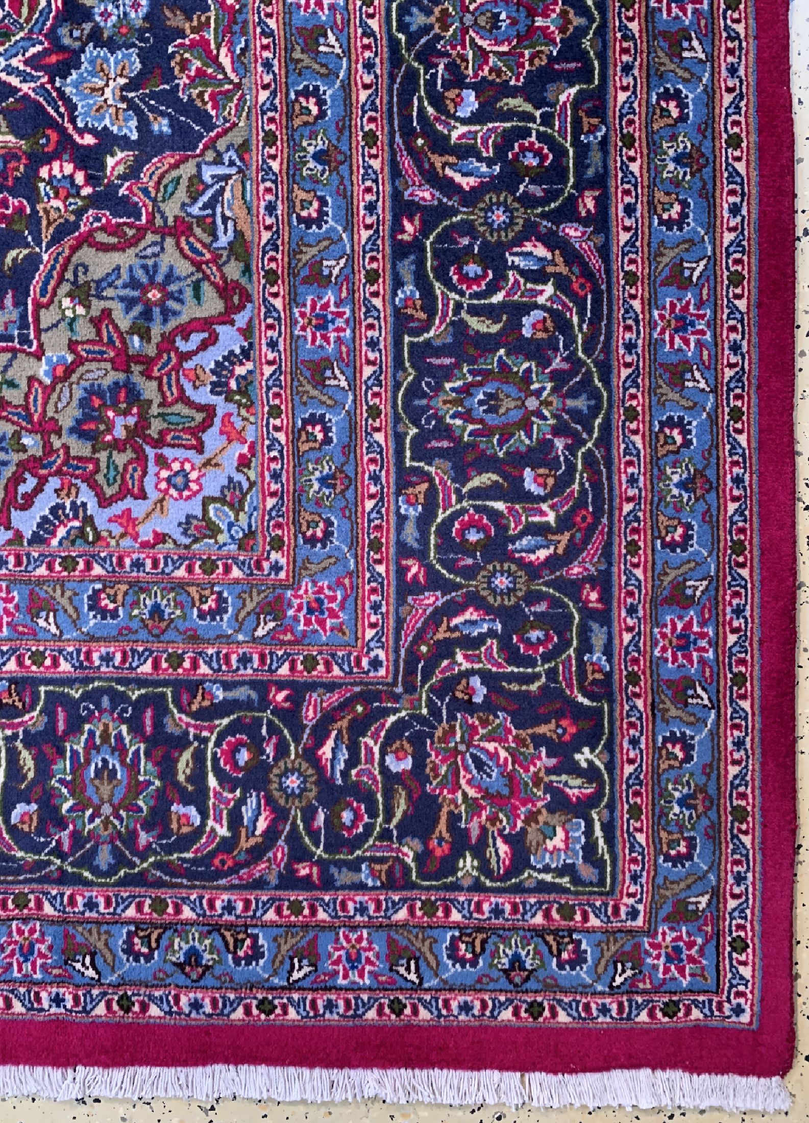 Detail a: Kaschmar, Persien, ca. 40 Jahre, Wolle auf Baumwolle, ca. 390 x 295 cm, EHZ: 1-2