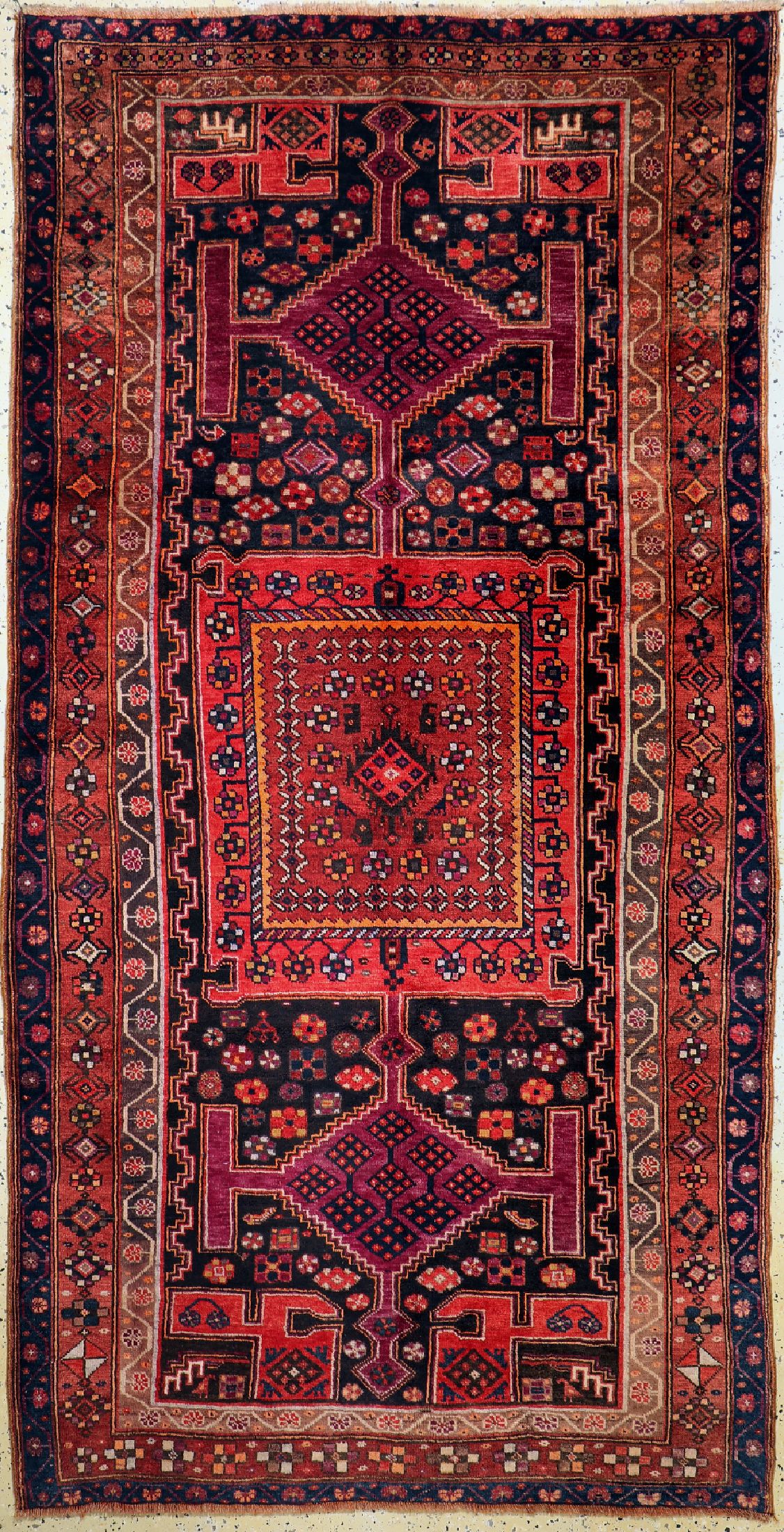 Kordi alt, Persien, um 1930, Wolle auf Wolle, ca. 287 x 150 cm, EHZ: 2