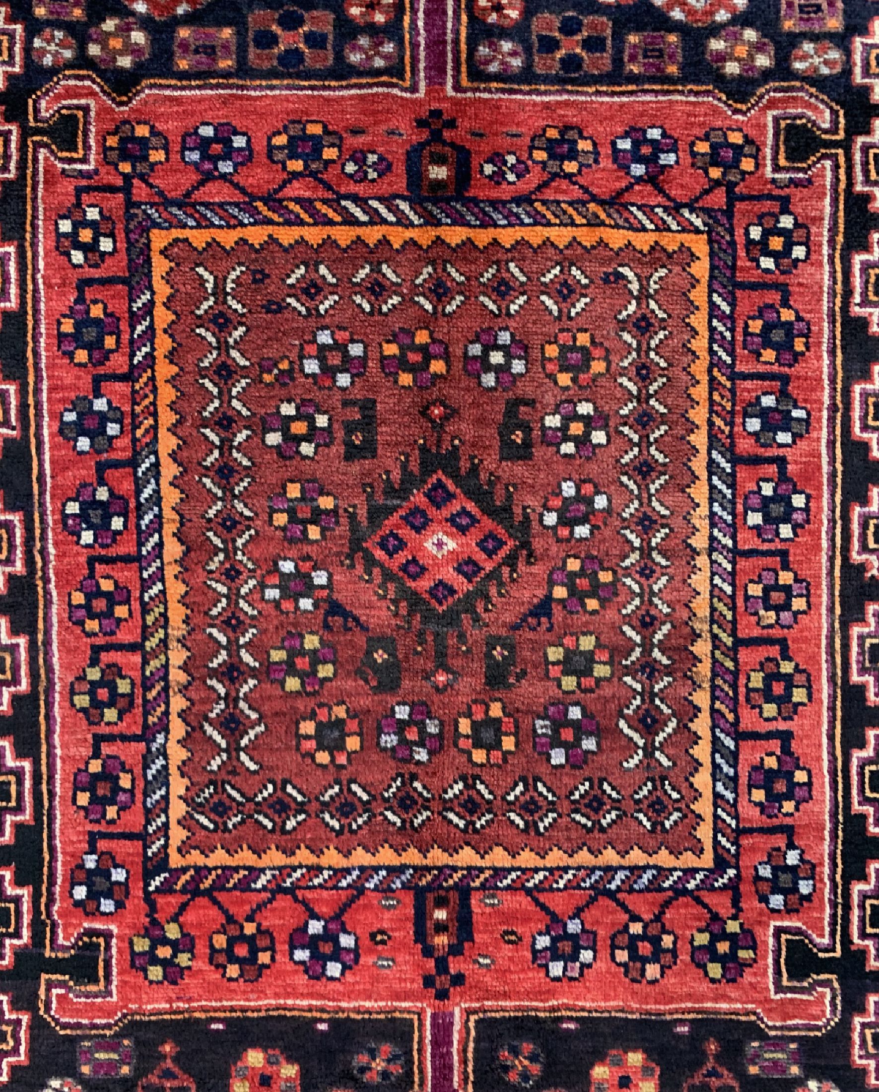 Detail c: Kordi alt, Persien, um 1930, Wolle auf Wolle, ca. 287 x 150 cm, EHZ: 2