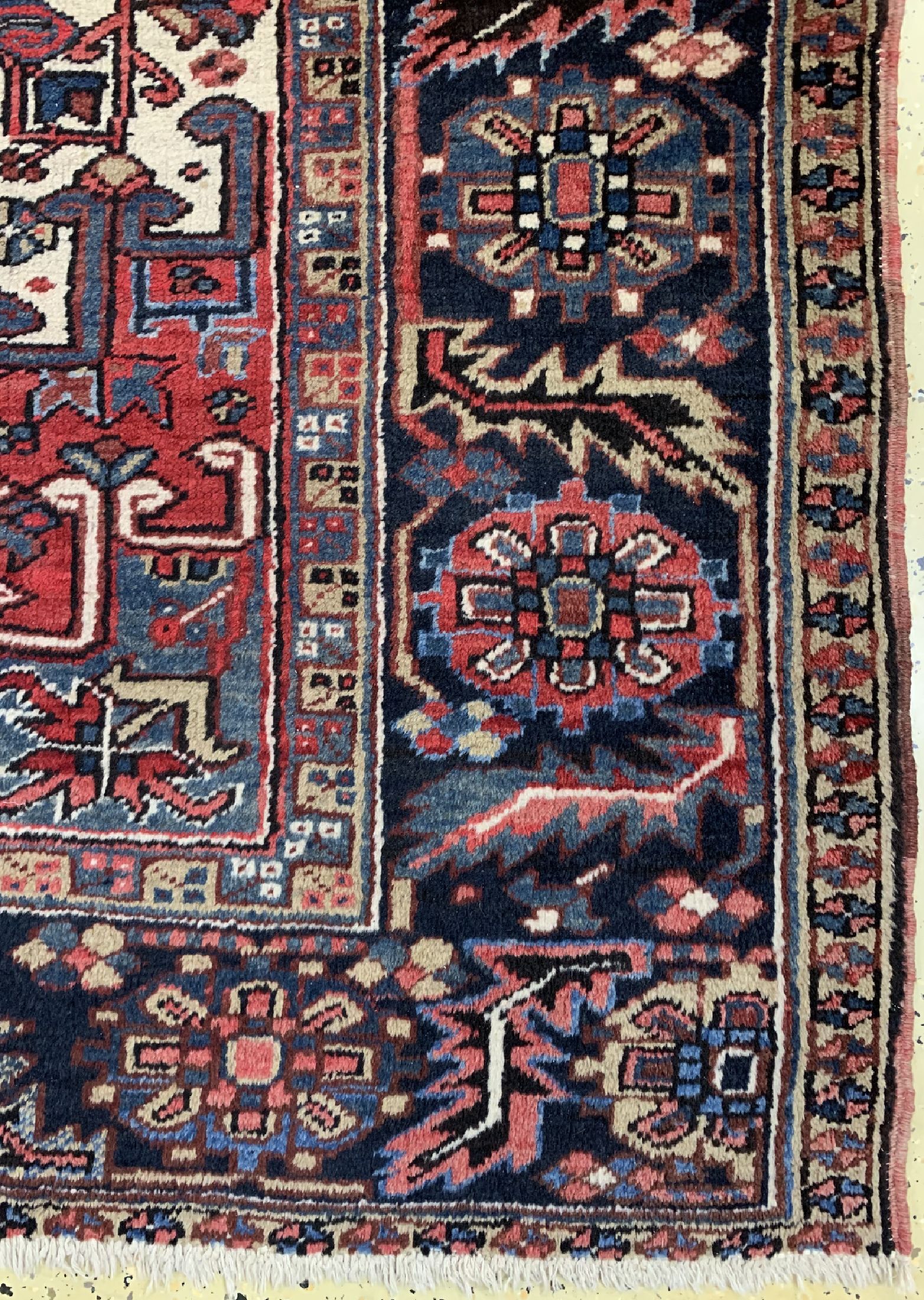 Detail a: Heriz alt, Persien, um 1950, Wolle auf Baumwolle, ca. 330 x 265 cm, EHZ: 2-3