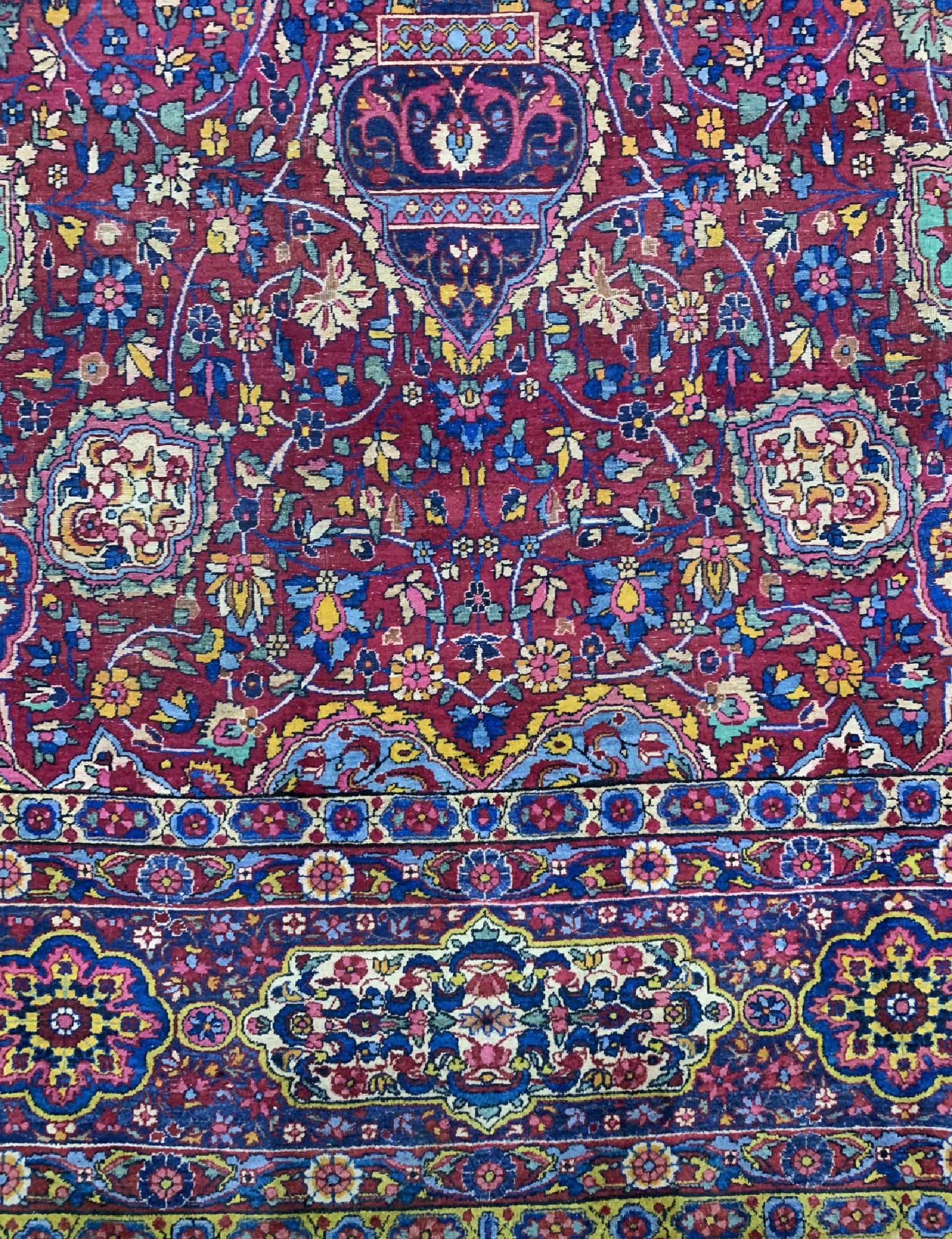 Detail b: Täbriz alt, Persien, um 1940, Wolle auf Baumwolle, ca. 565 x 350 cm, EHZ: 3