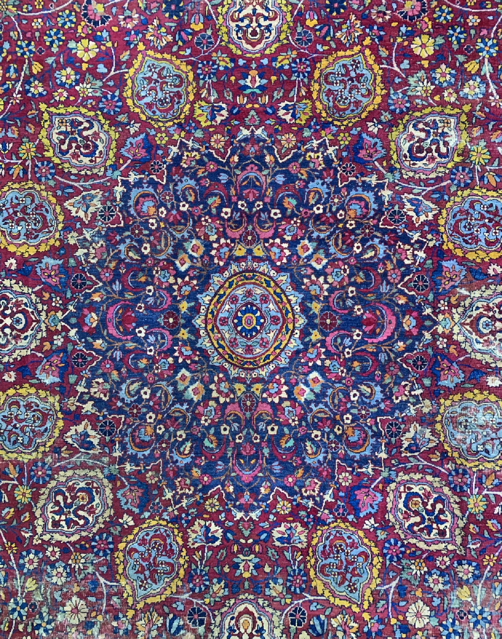 Detail c: Täbriz alt, Persien, um 1940, Wolle auf Baumwolle, ca. 565 x 350 cm, EHZ: 3