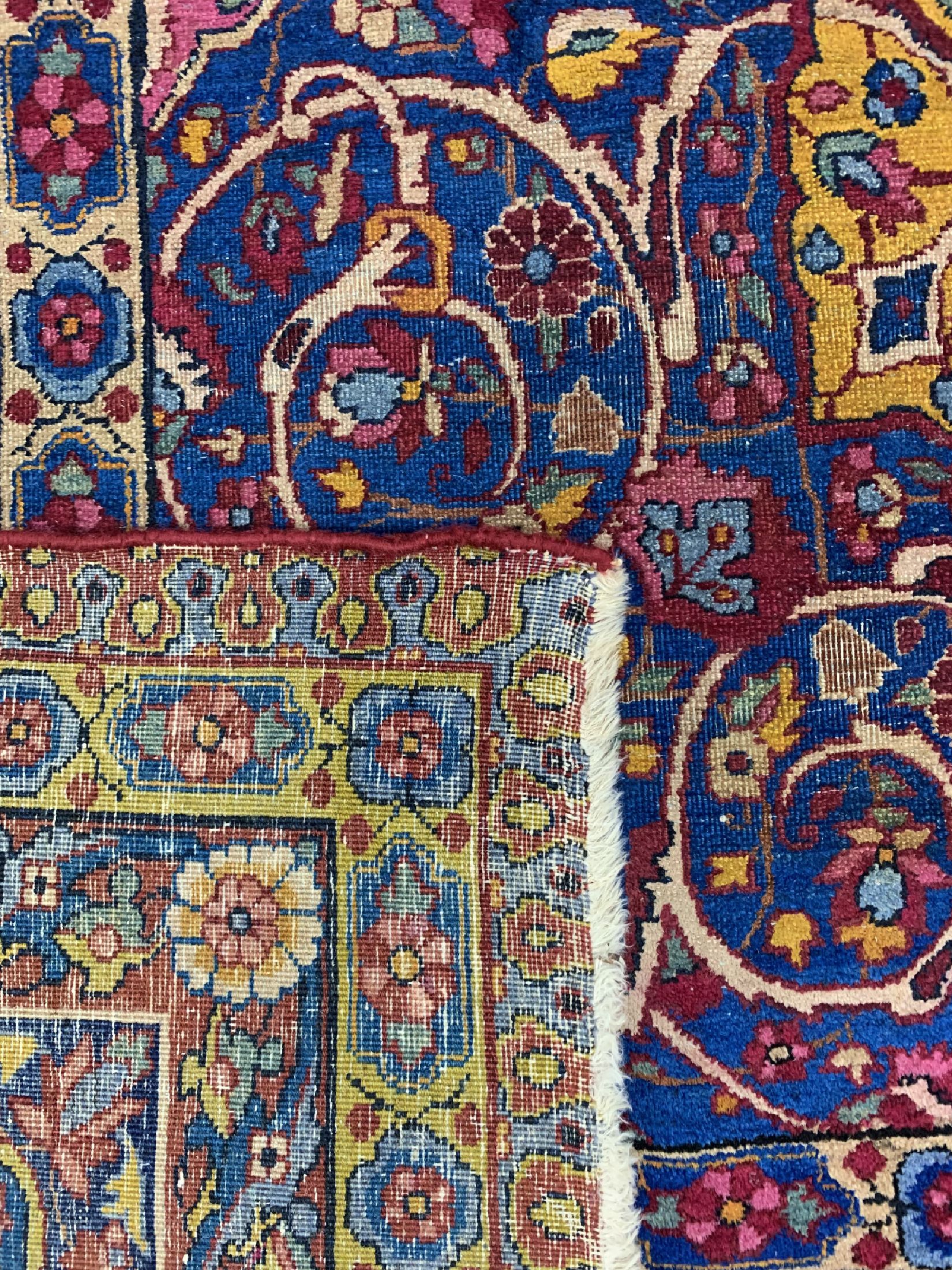 Detail f: Täbriz alt, Persien, um 1940, Wolle auf Baumwolle, ca. 565 x 350 cm, EHZ: 3