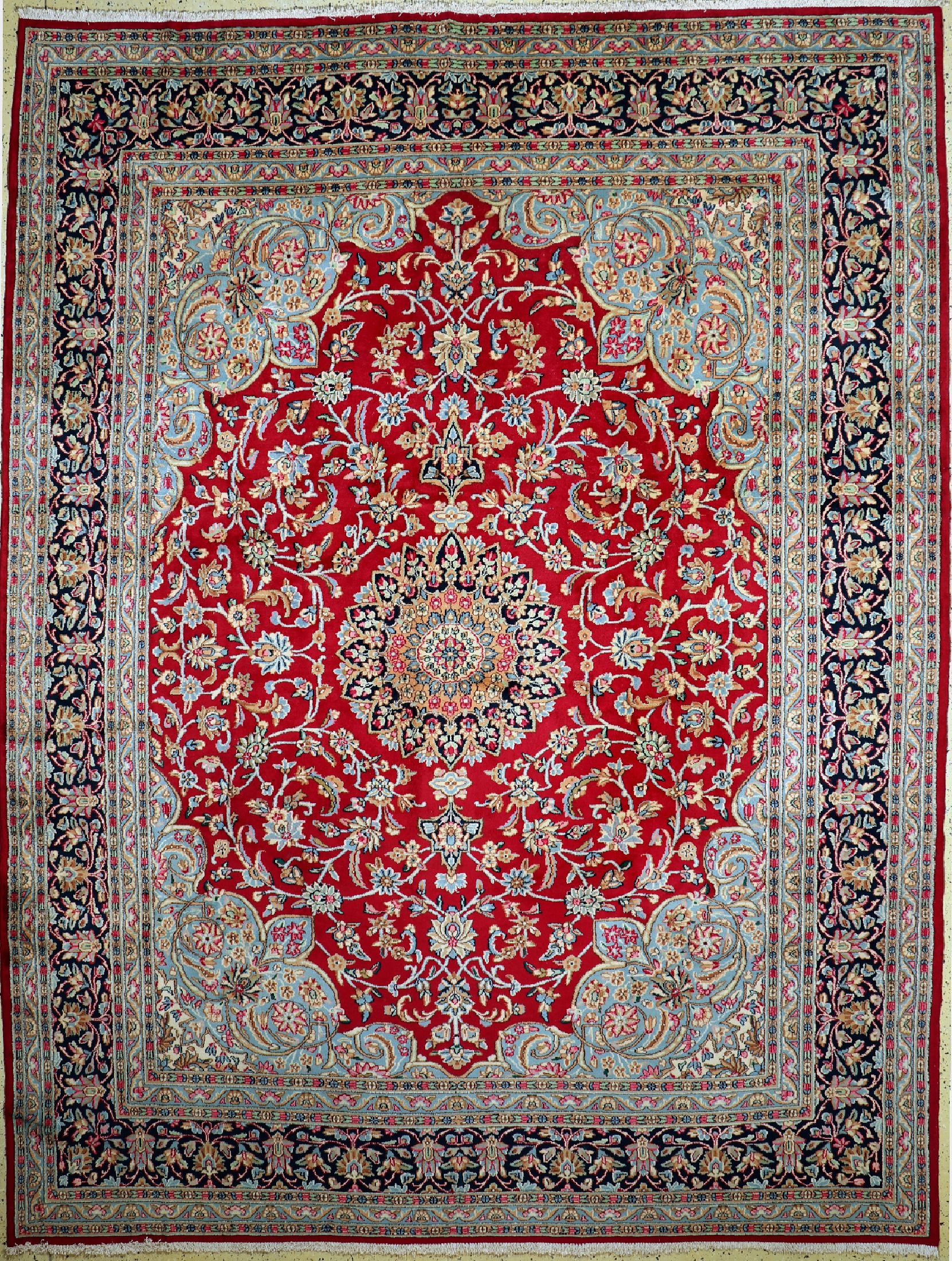 Kerman, Persien, ca. 50 Jahre, Wolle auf Baumwolle, ca. 390 x 300 cm, EHZ: 1-2