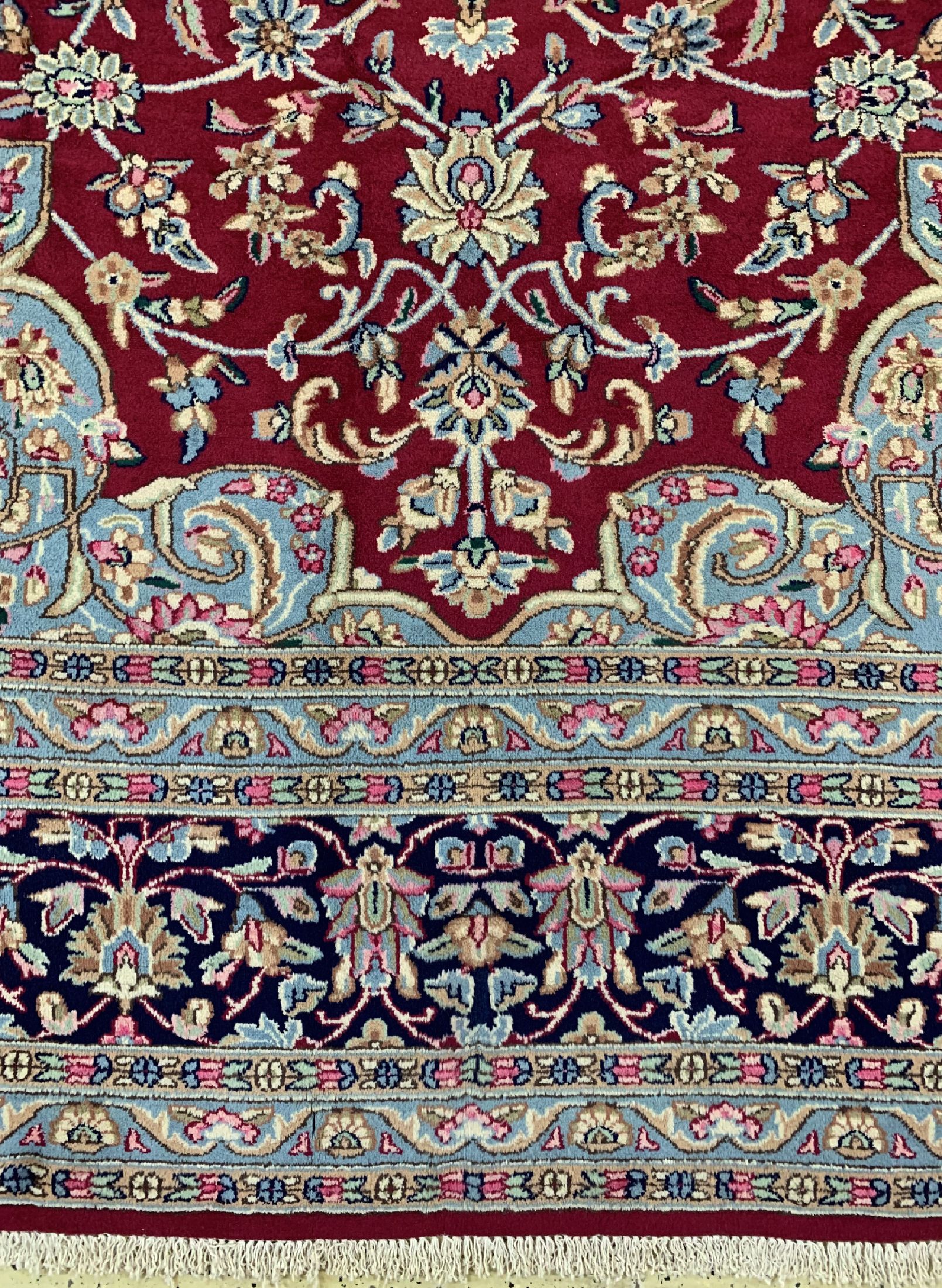 Detail b: Kerman, Persien, ca. 50 Jahre, Wolle auf Baumwolle, ca. 390 x 300 cm, EHZ: 1-2