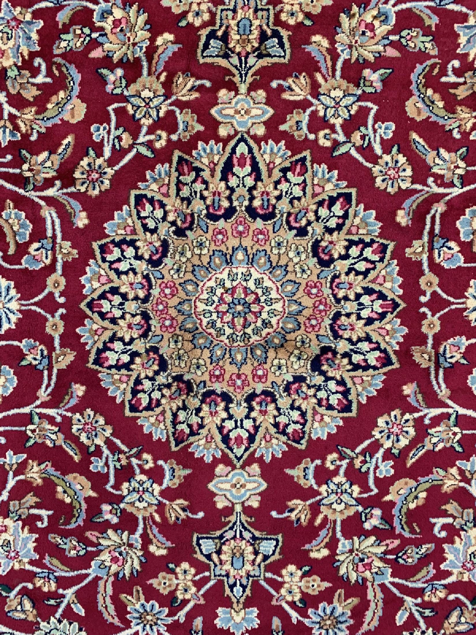 Detail c: Kerman, Persien, ca. 50 Jahre, Wolle auf Baumwolle, ca. 390 x 300 cm, EHZ: 1-2