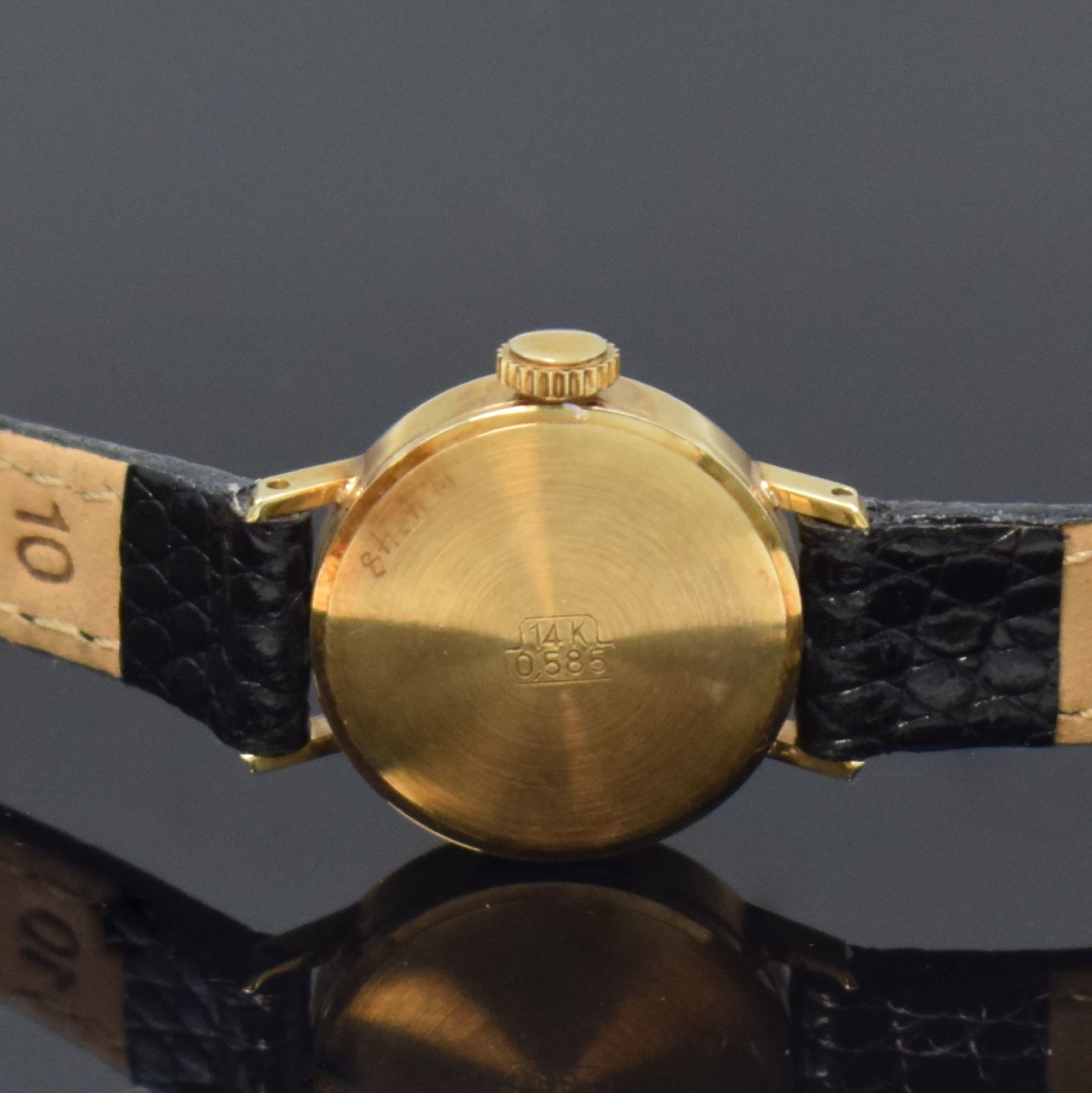Detail h: TISSOT und PROVITA 2 Armbanduhren in GG 585/000, Schweiz um 1960/1970, Automatik/Handaufzug, beide in GG 585/000, Böden aufgedr., 1) Tissot, ...