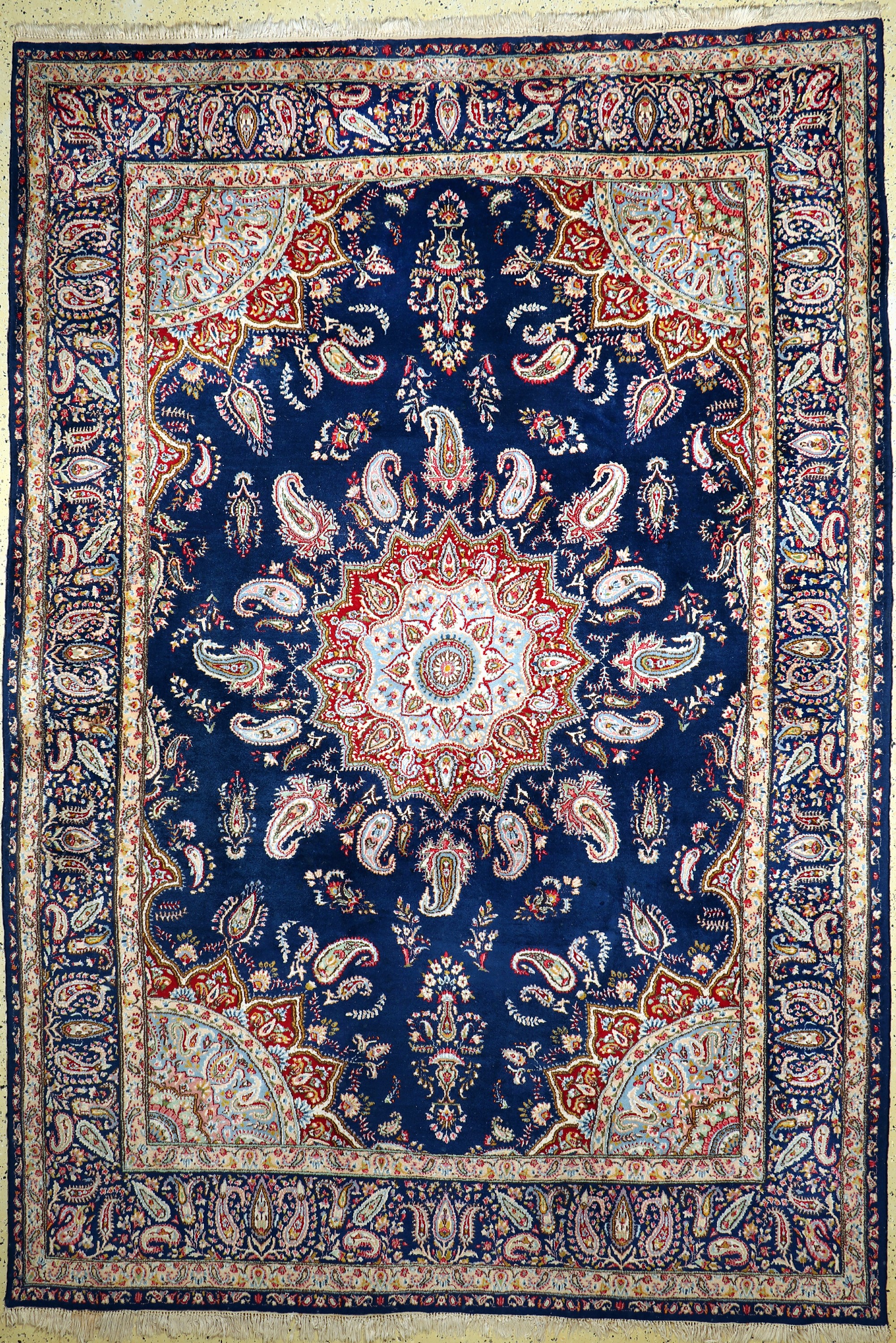 Kerman alt, Persien, ca. 50 Jahre, Wolle auf Baumwolle, ca. 355 x 245 cm, EHZ: 2-3