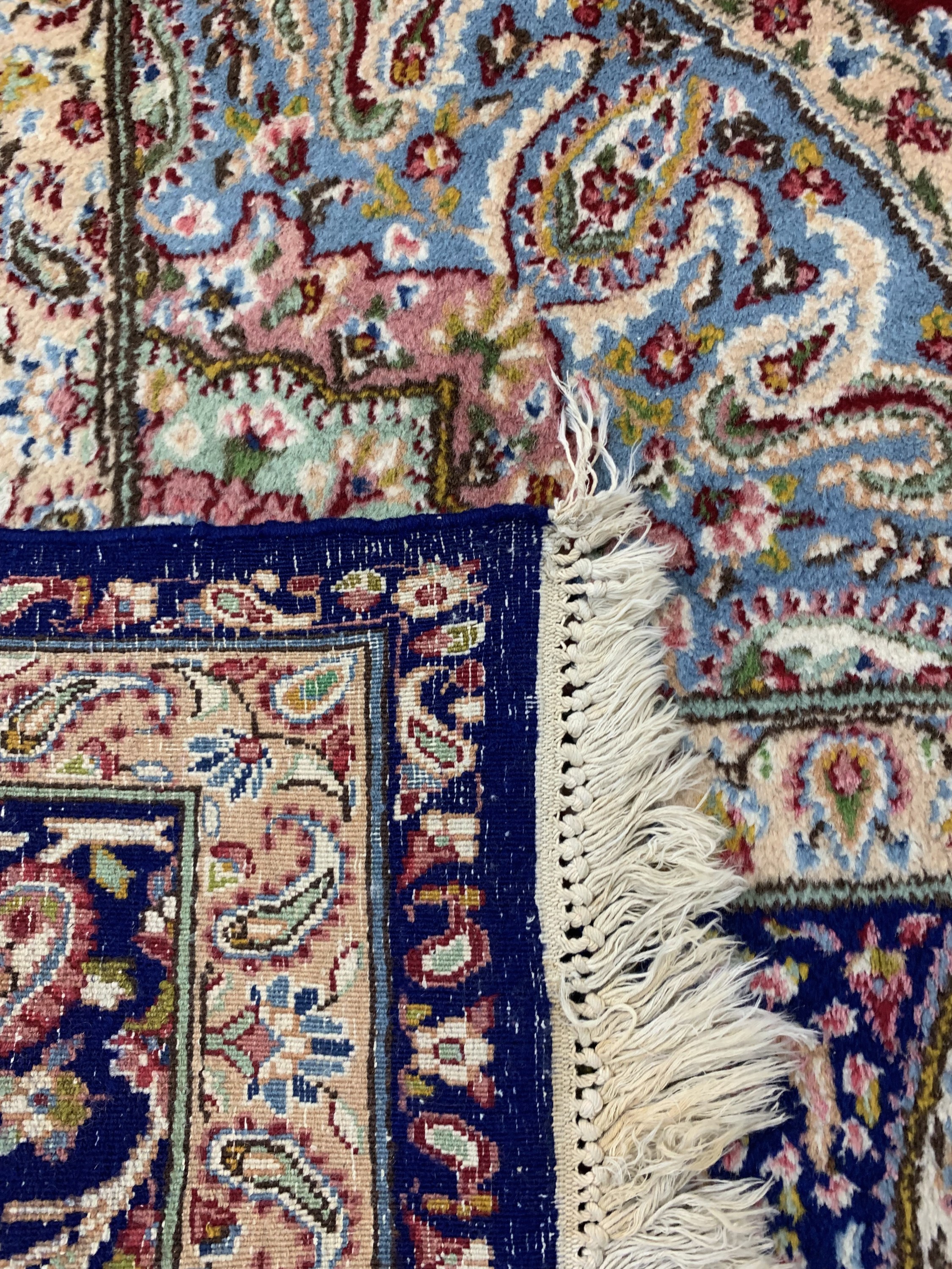 Detail e: Kerman alt, Persien, ca. 50 Jahre, Wolle auf Baumwolle, ca. 355 x 245 cm, EHZ: 2-3